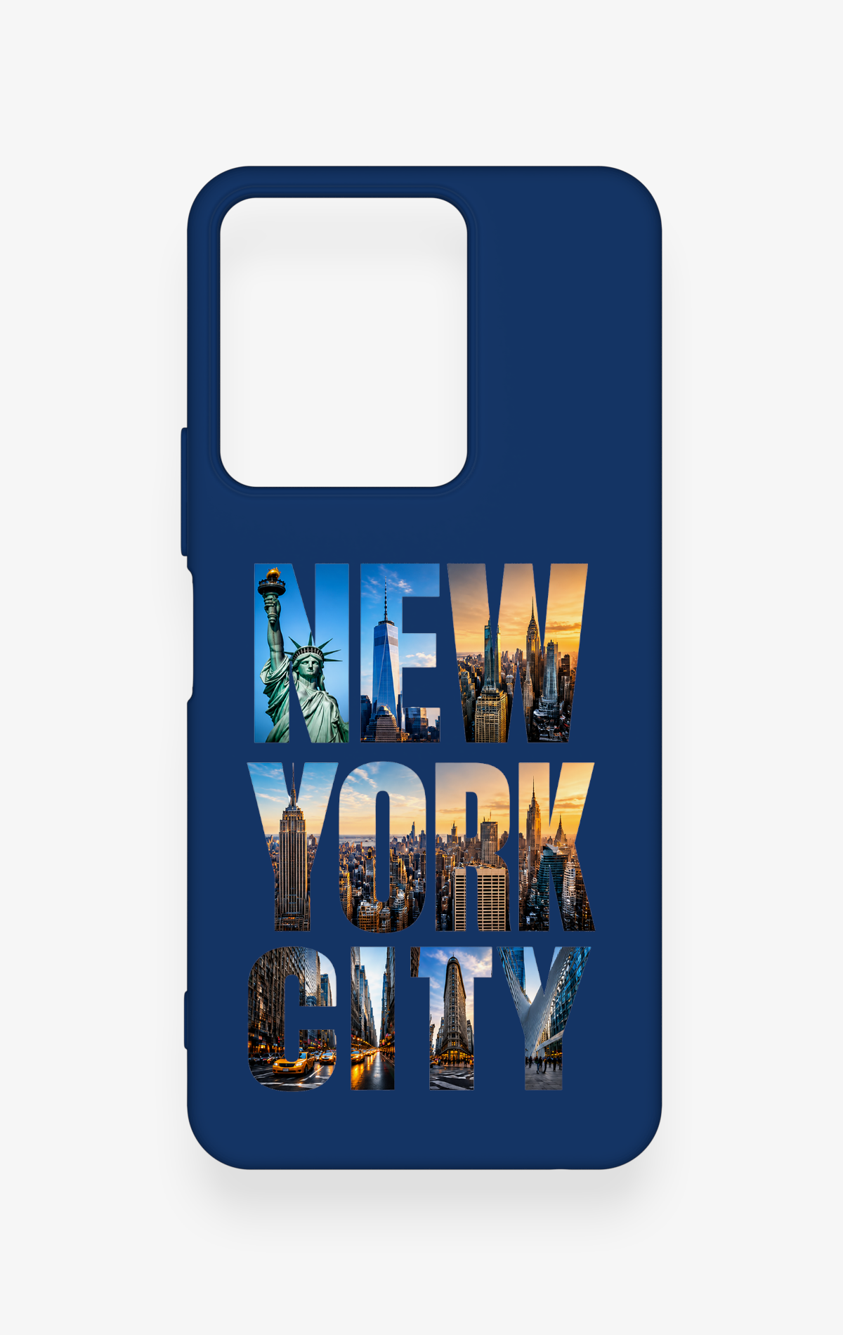 Vivo Y35 Uyumlu New York City Desenli Silikon Kılıf