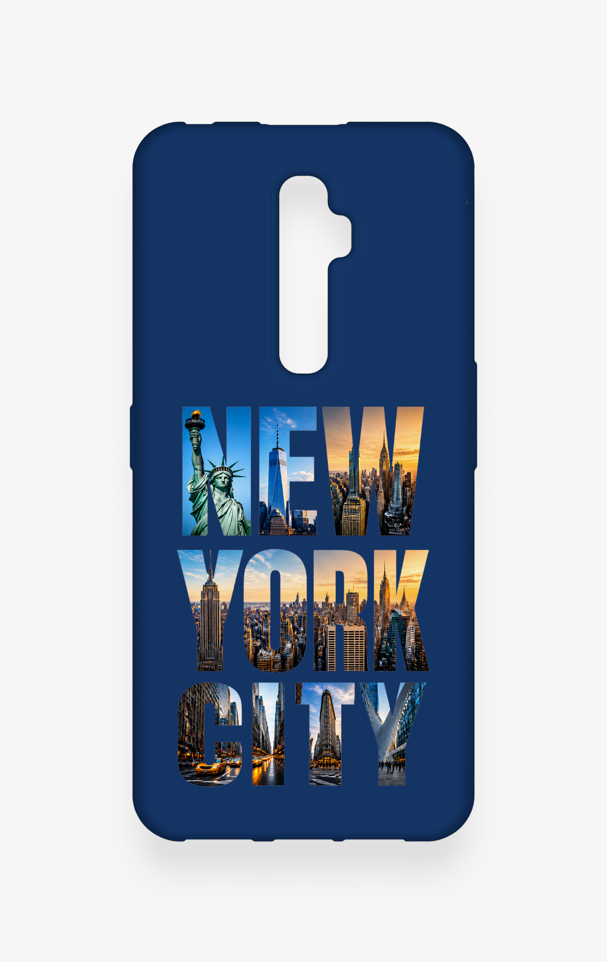 Oppo Reno 2Z Uyumlu New York City Desenli Silikon Kılıf
