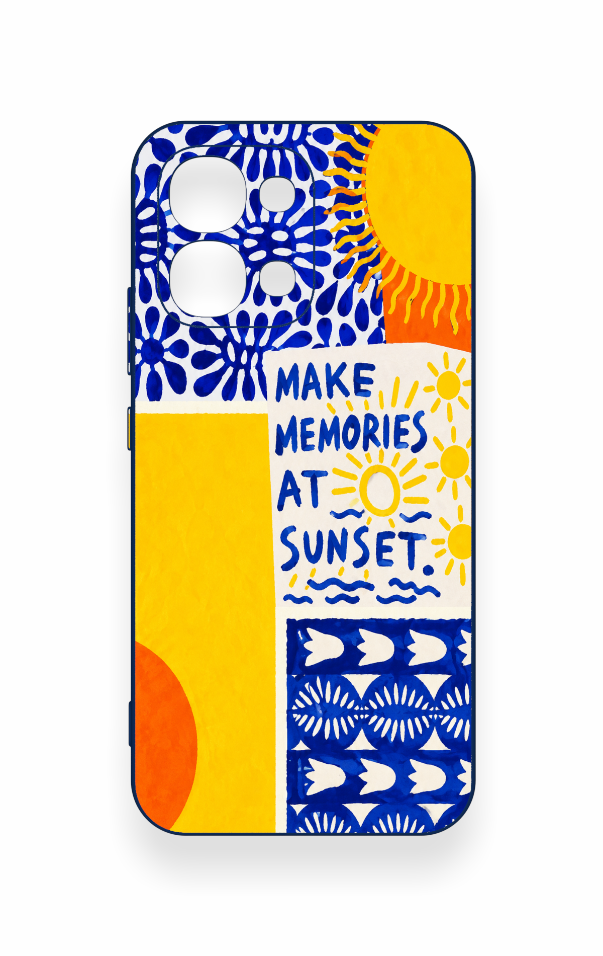 Oppo A6 Pro Uyumlu Sunset Desenli Silikon Kılıf