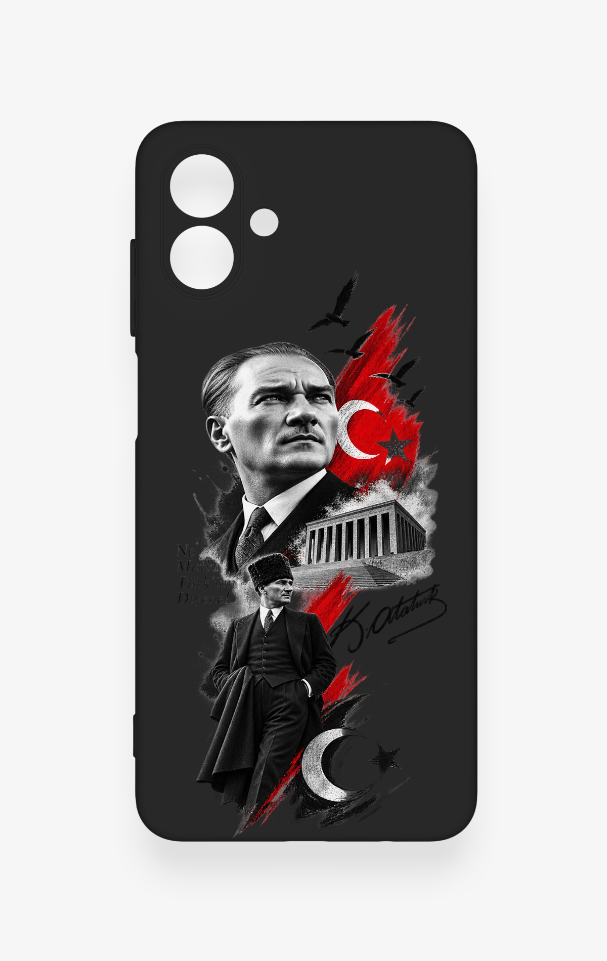 Samsung A07 Uyumlu Atatürk Anıtkabir Desenli Silikon Kılıf