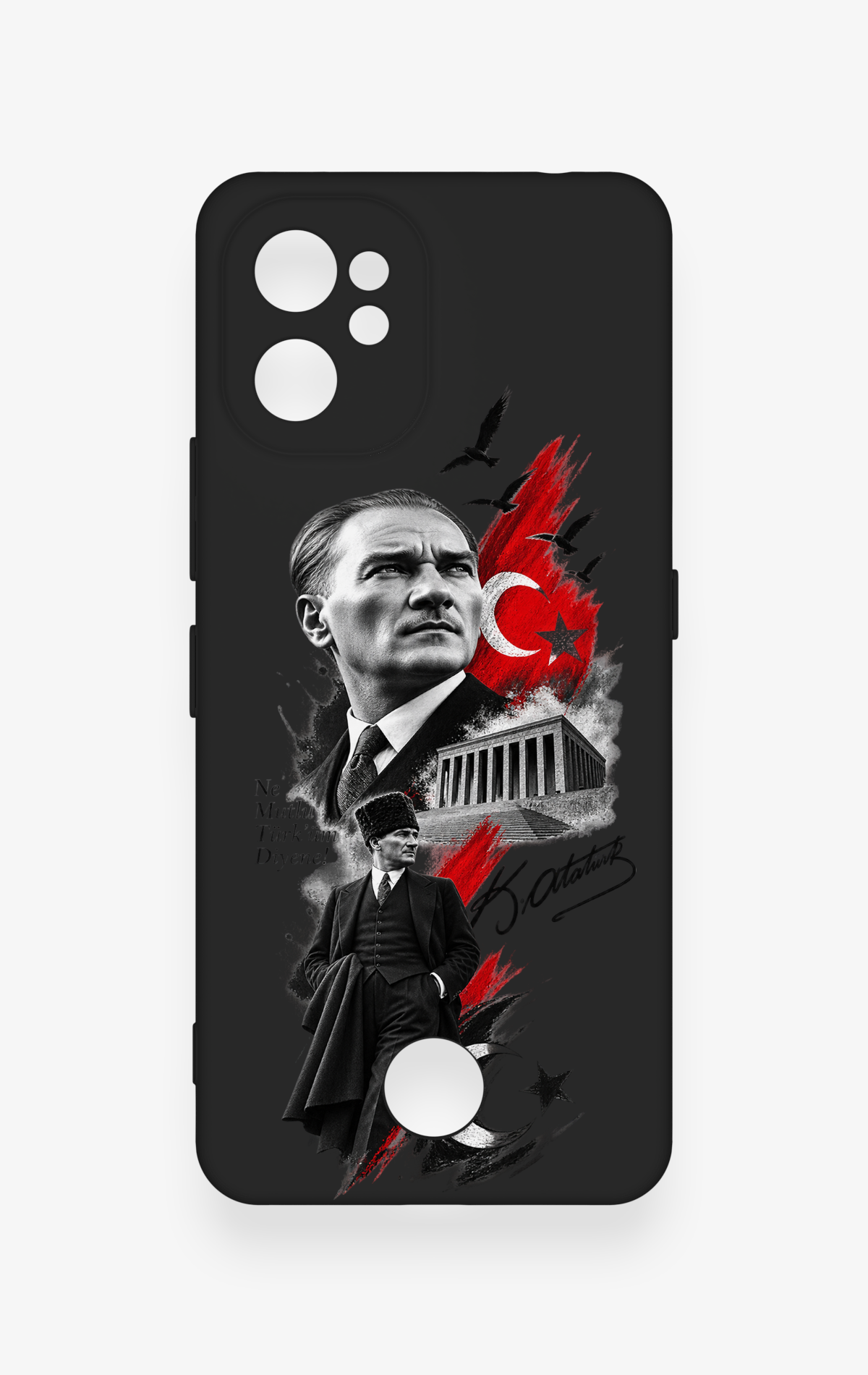 Reeder S19 Max Pro Uyumlu Atatürk Anıtkabir Desenli Silikon Kılıf