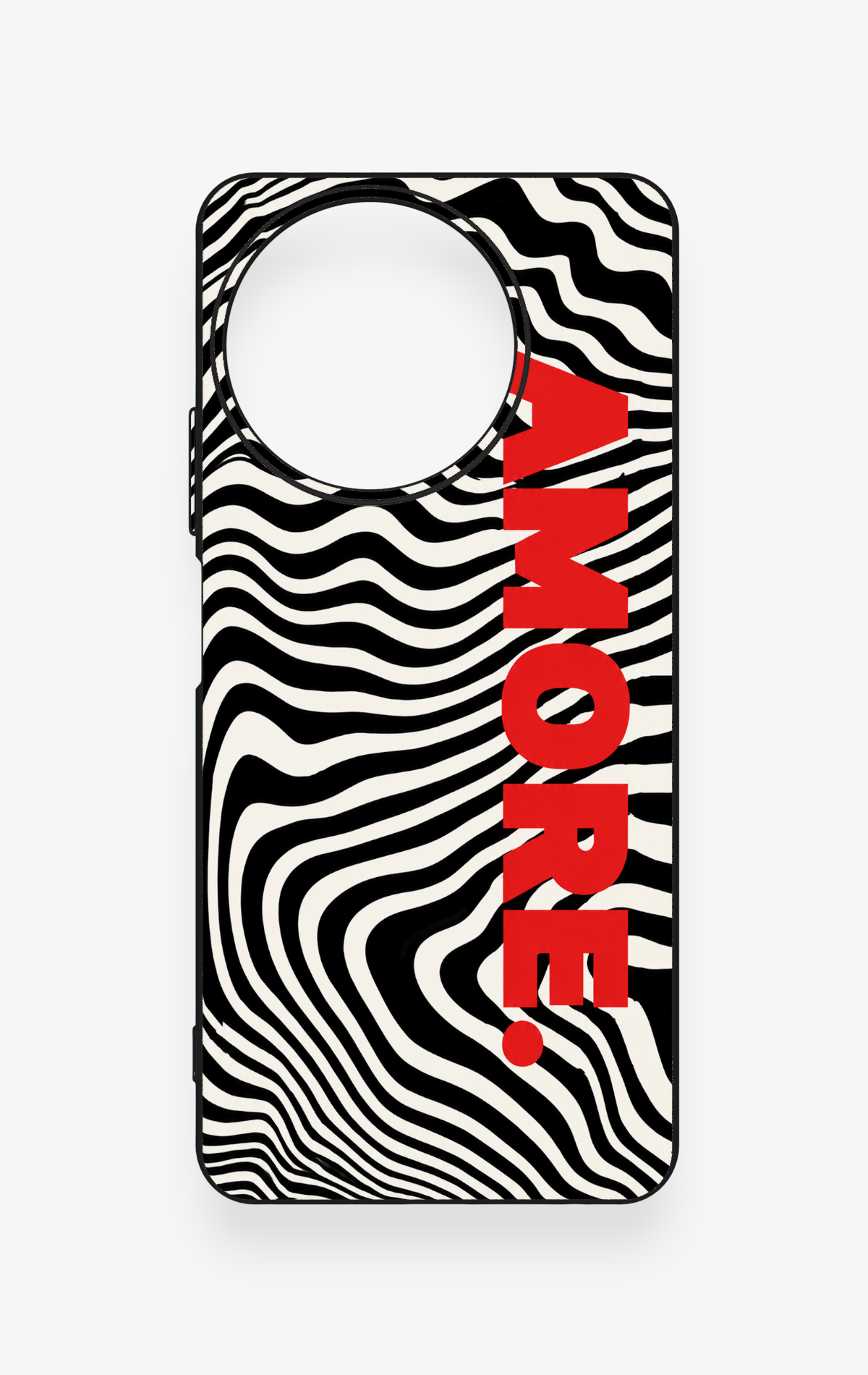 Realme 11 Uyumlu Zebra Amore Desenli Silikon Kılıf