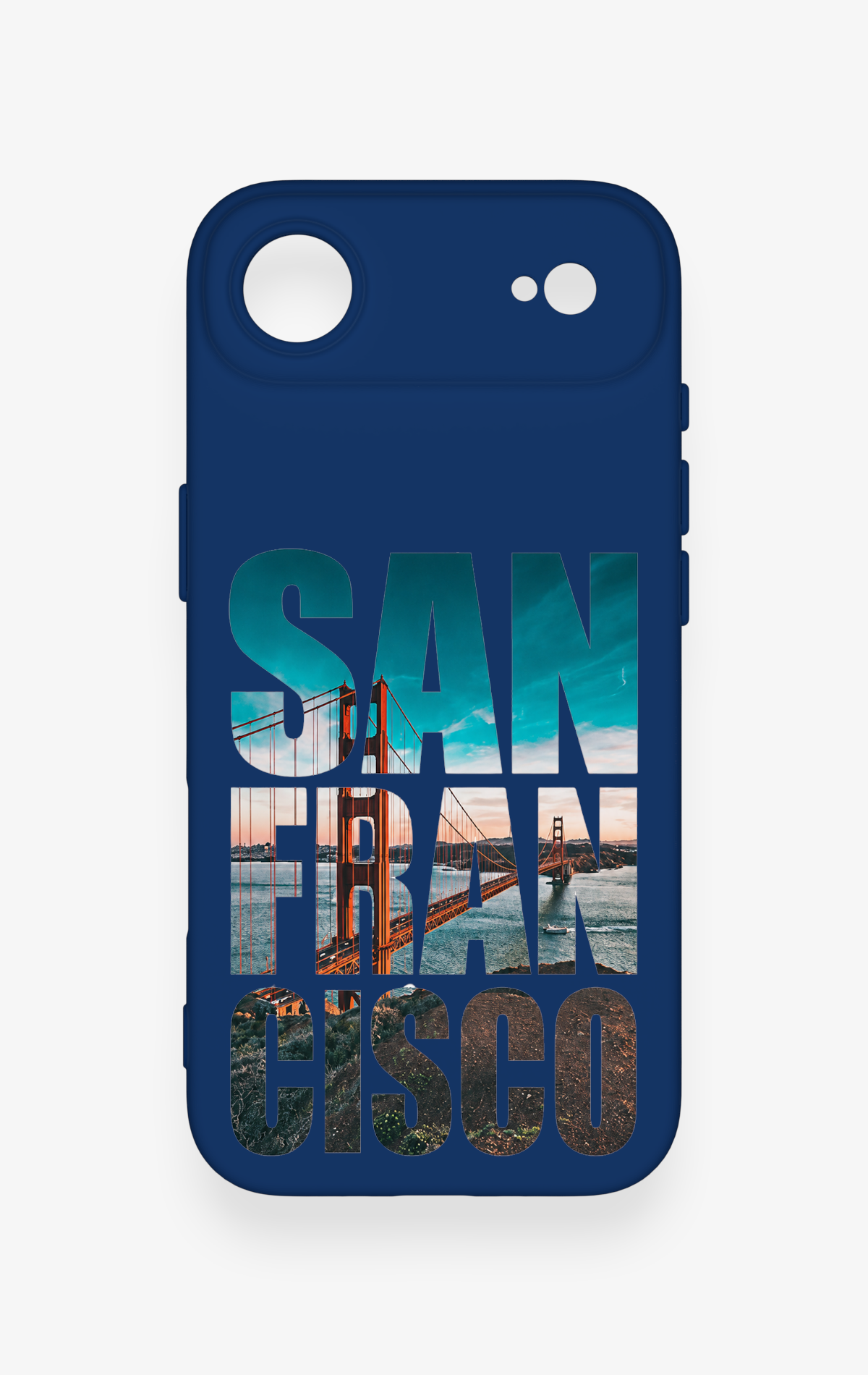 iPhone 17 Air Uyumlu San Francisco Desenli Silikon Kılıf