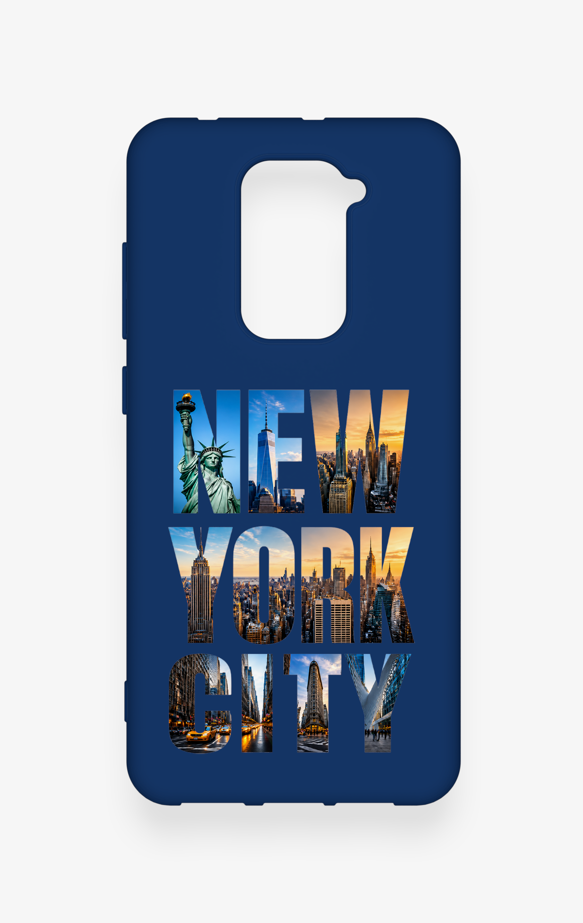 Redmi Note 9 Uyumlu New York City Desenli Silikon Kılıf