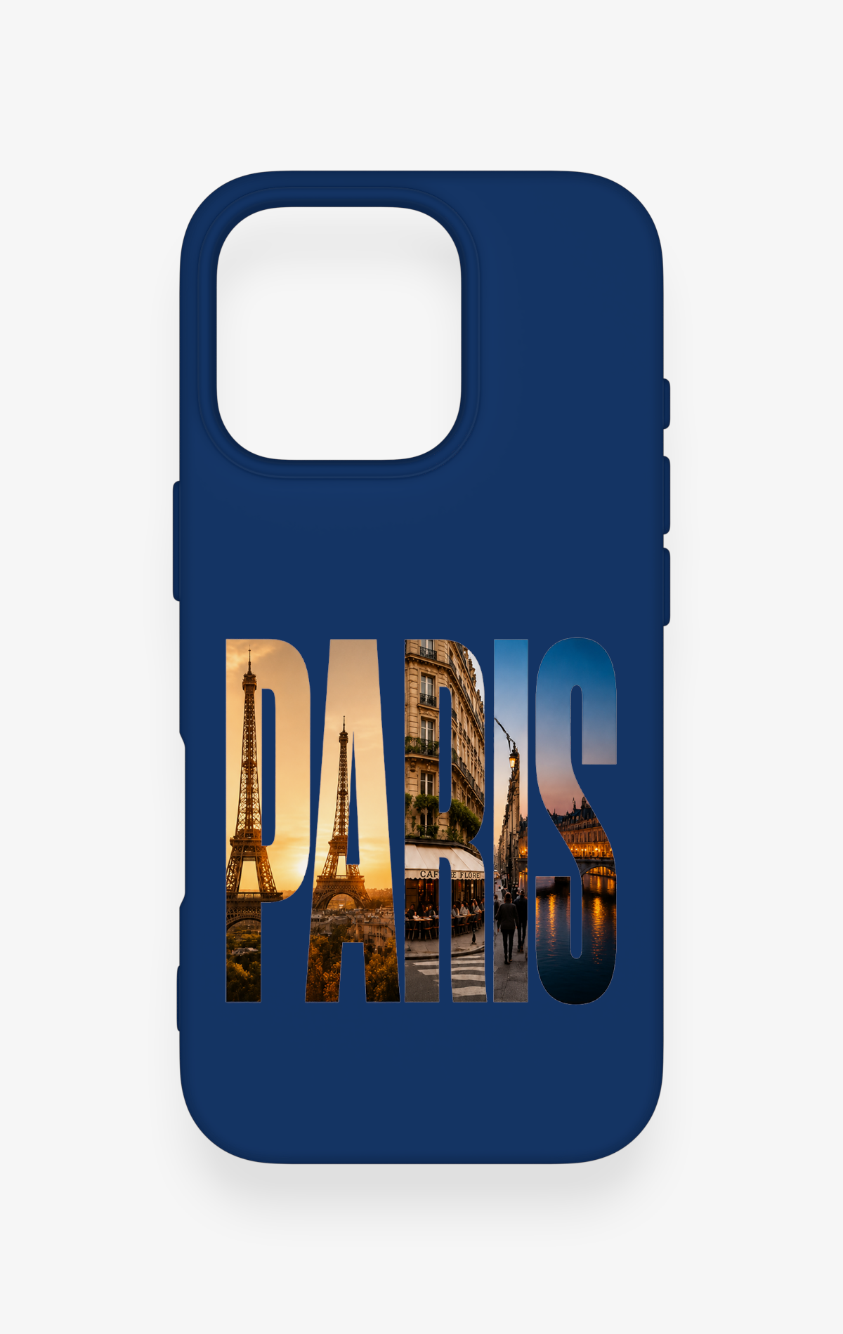 iPhone 16 Pro Uyumlu Paris Desenli Silikon Kılıf