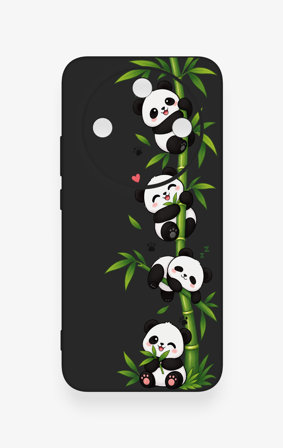 Honor Magic 8 Lite Uyumlu Sevimli Panda Bambu Desenli Silikon Kılıf