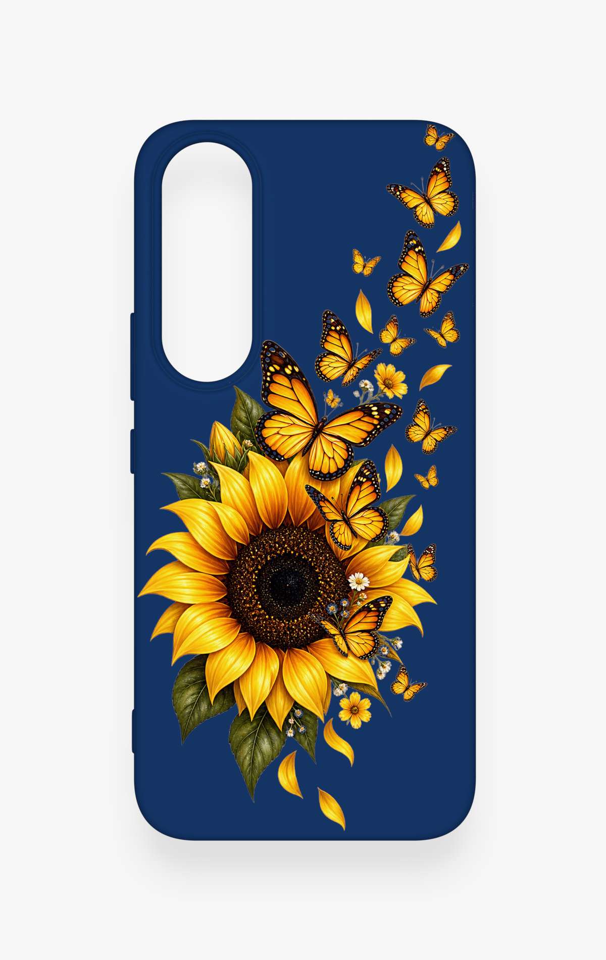 Vivo V70 FE 5G Uyumlu Ayçiçeği Desenli Silikon Kılıf
