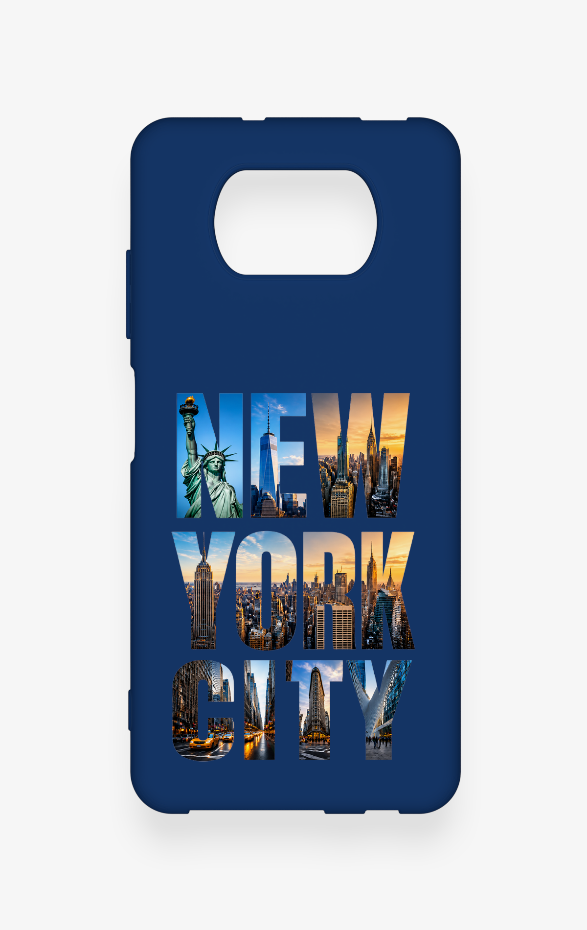 Poco X3 Uyumlu New York City Desenli Silikon Kılıf