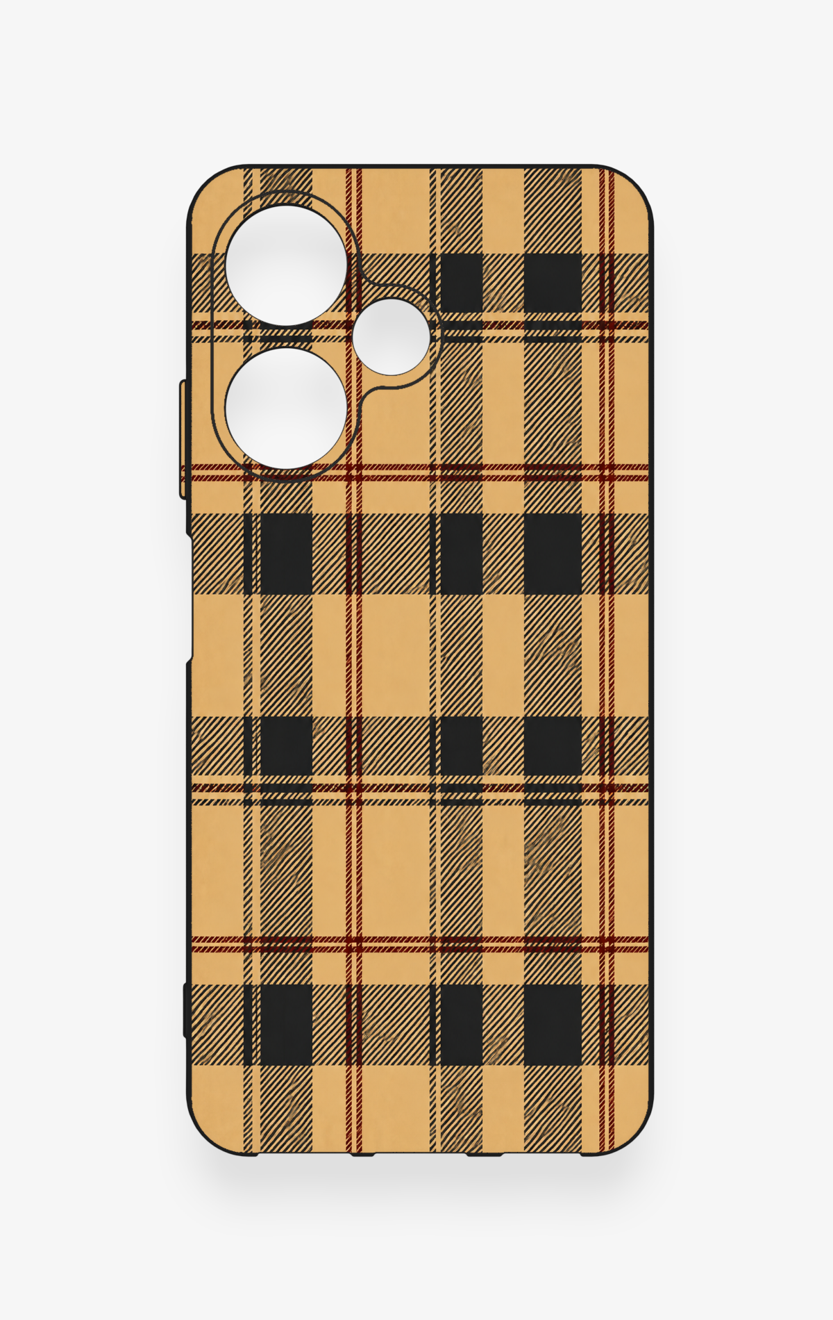İnfinix Hot 30i Uyumlu Burberry Ekose Desenli Silikon Kılıf
