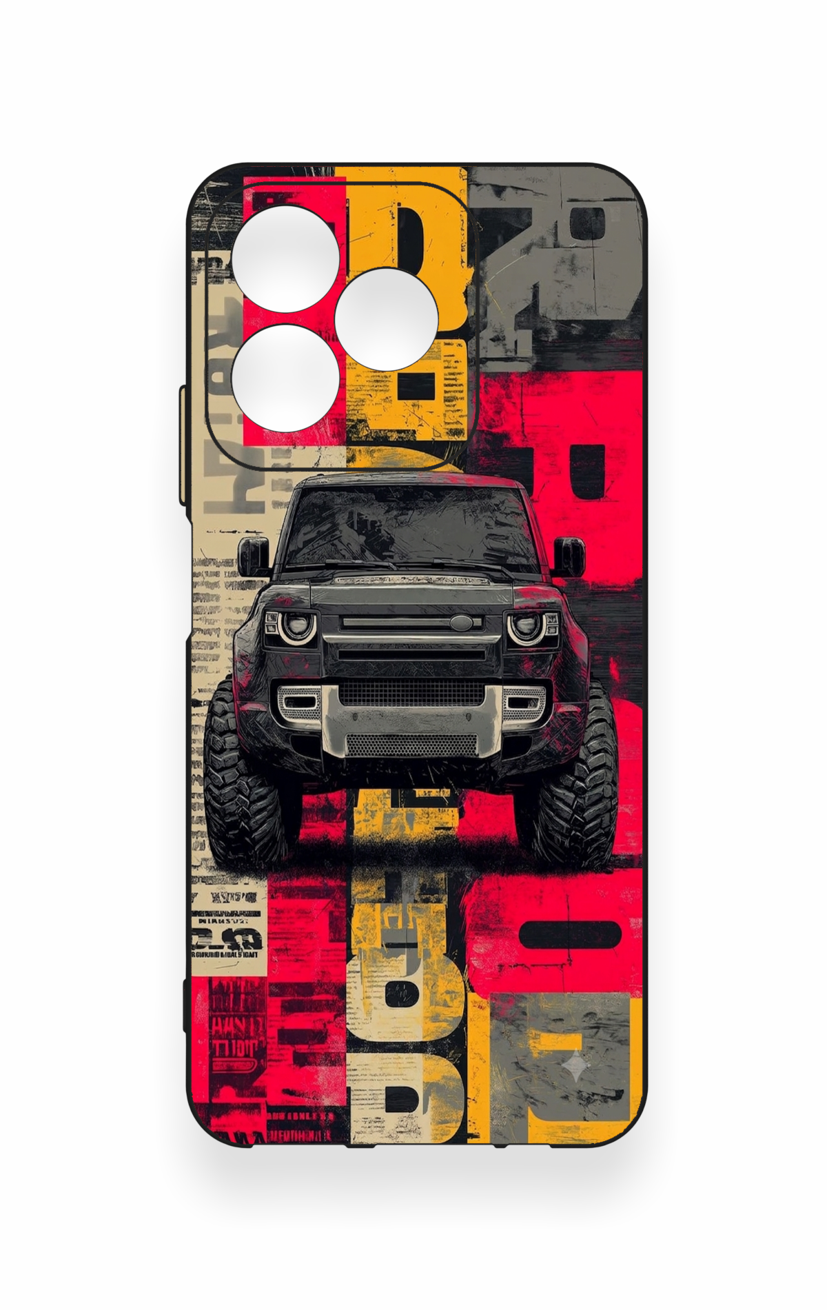 Realme C53 Uyumlu Defender Truck Desenli Silikon Kılıf