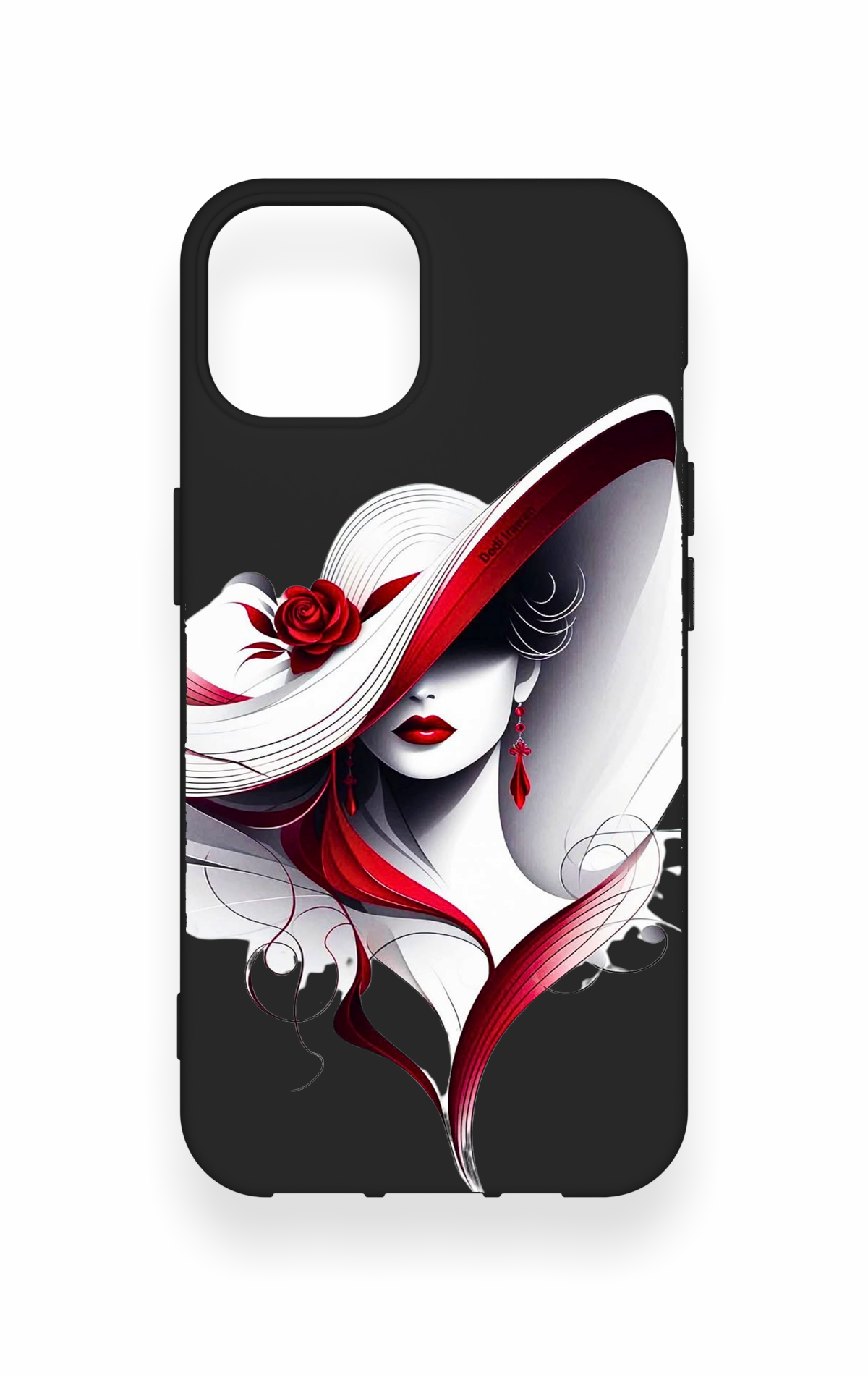 iPhone 14 Uyumlu Matmazel Desenli Silikon Kılıf
