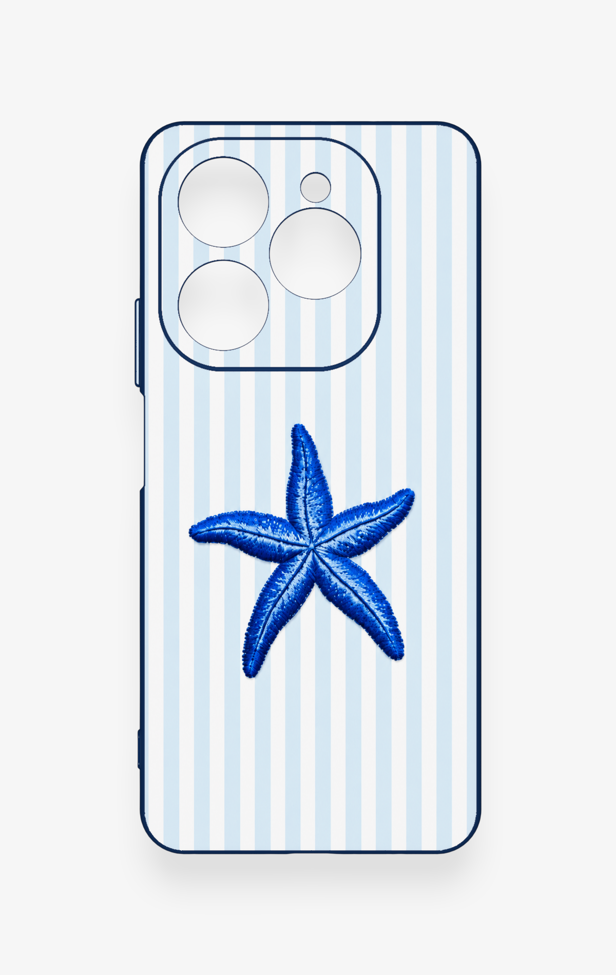 Tecno Spark 20 Pro Uyumlu Mavi Deniz Yıldızı Desenli Silikon Kılıf