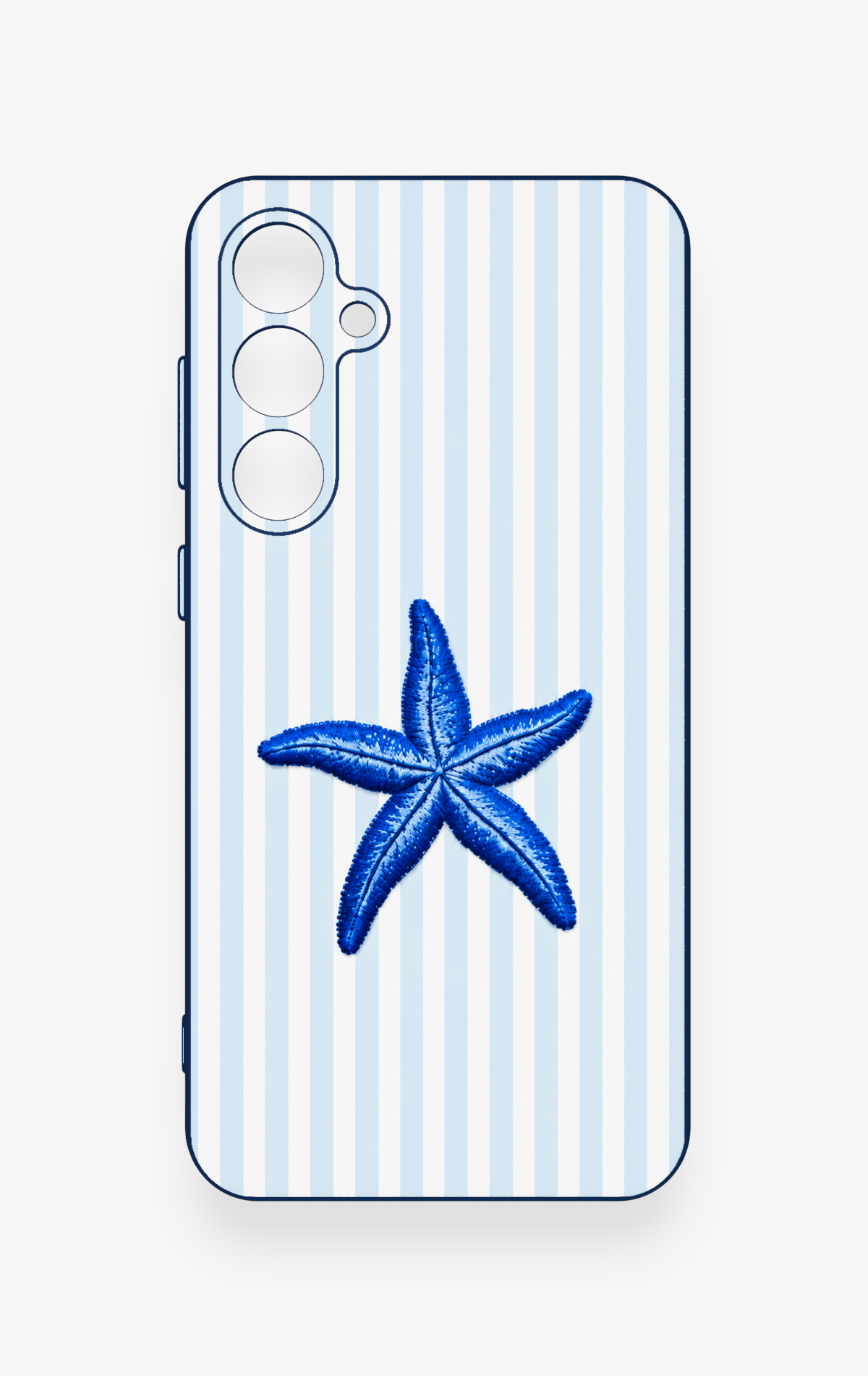 Samsung S23Fe Uyumlu Mavi Deniz Yıldızı Desenli Silikon Kılıf