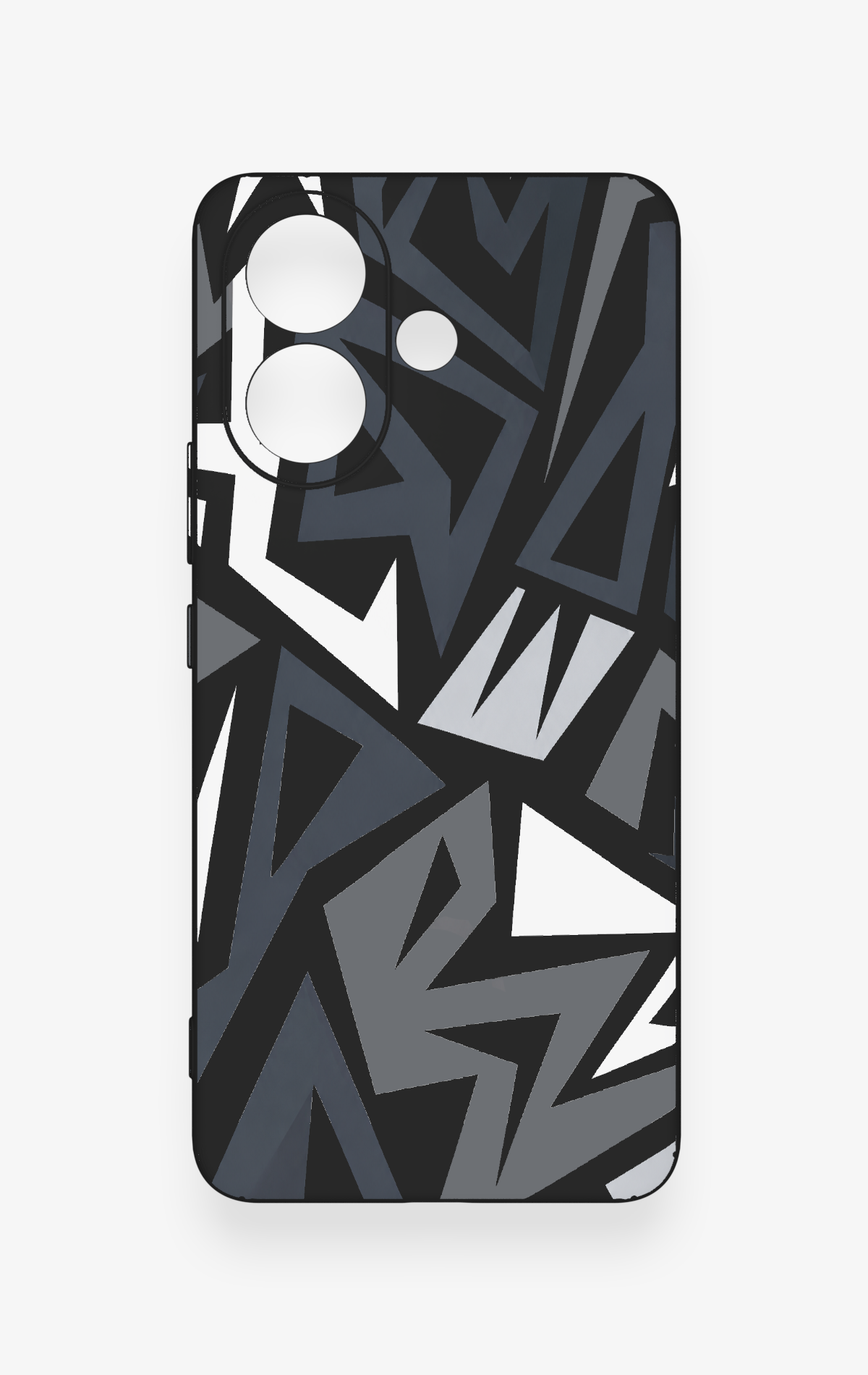 Vivo V60 Lite Uyumlu Geometrik Blok Desenli Silikon Kılıf
