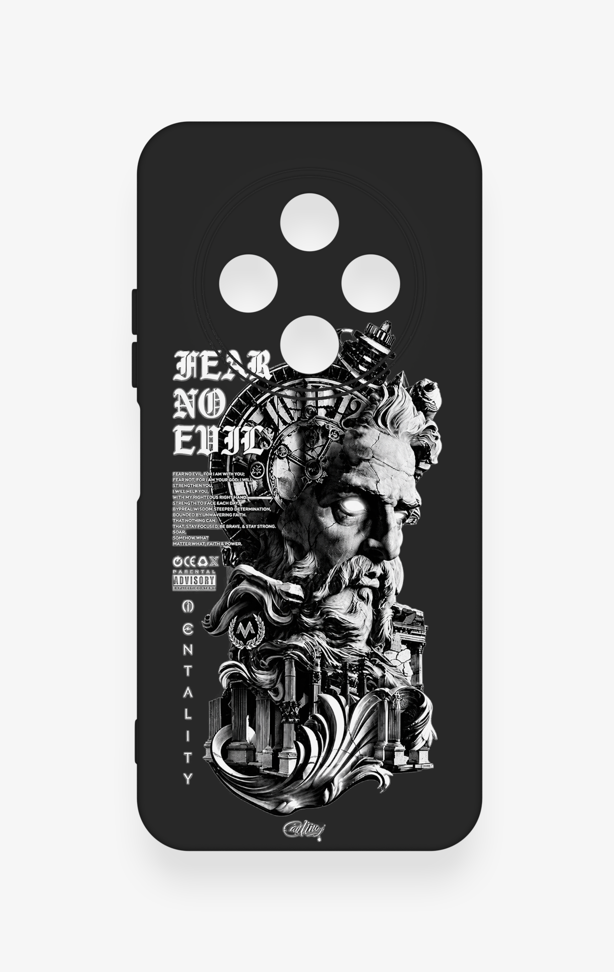 Tecno Spark 30C Uyumlu Fear No Evil Desenli Silikon Kılıf