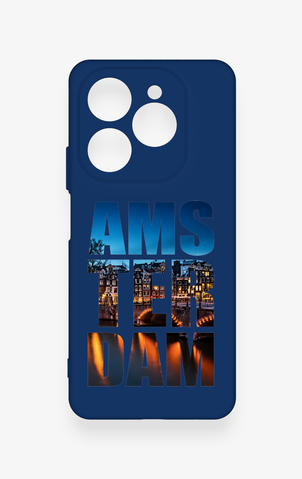 Tecno Spark 20 Pro Uyumlu Amsterdam Desenli Silikon Kılıf