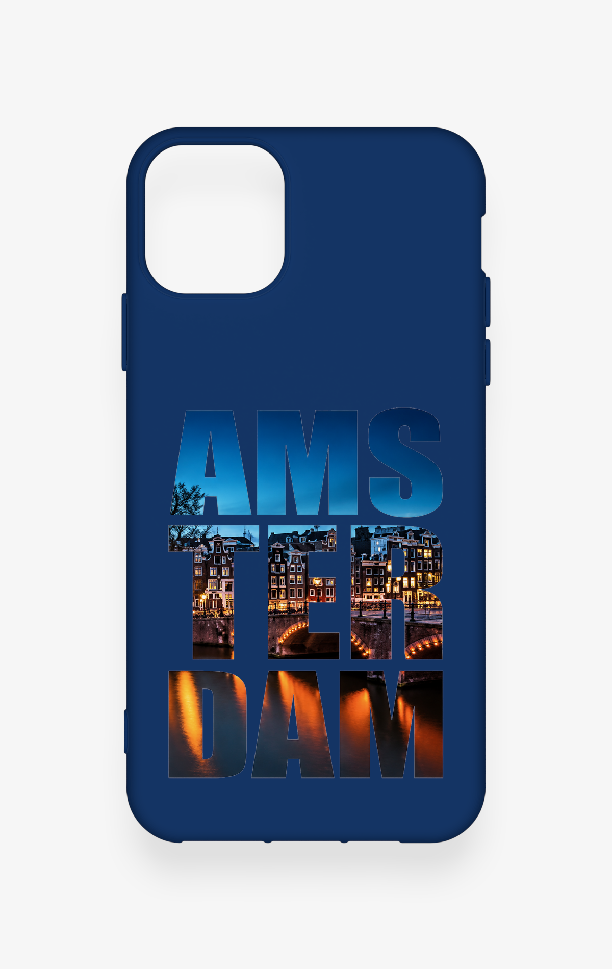 iPhone 11 Pro Max Uyumlu Amsterdam Desenli Silikon Kılıf