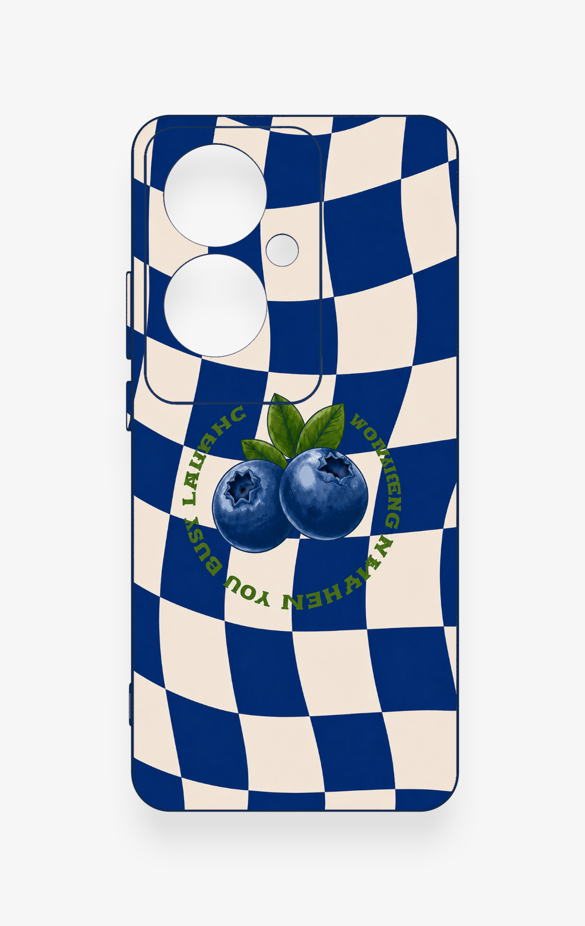 Oppo Reno 11F Uyumlu Yaban Mersini Desenli Silikon Kılıf