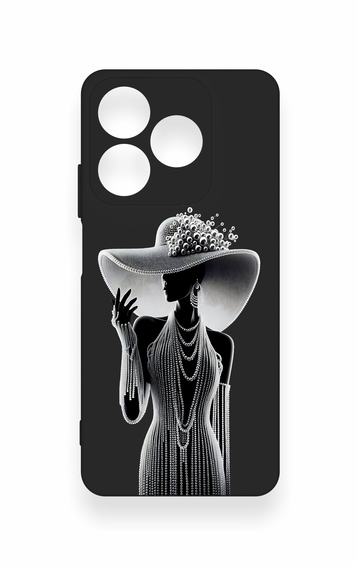 Realme C63 Uyumlu Lady Desenli Silikon Kılıf