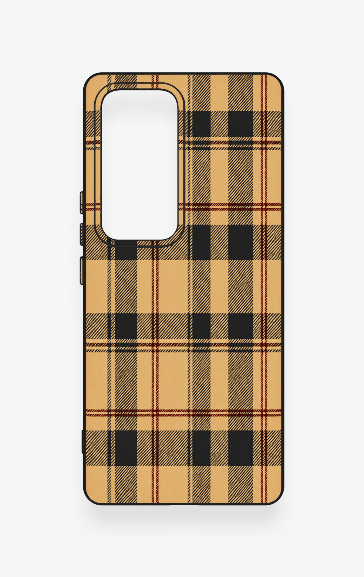 Vivo V30 Uyumlu Burberry Ekose Desenli Silikon Kılıf