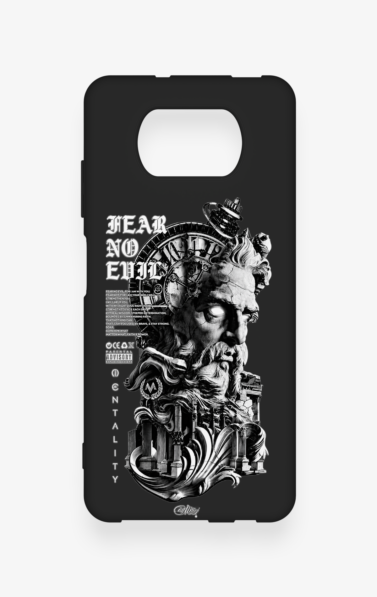 Poco X3 Uyumlu Fear No Evil Desenli Silikon Kılıf