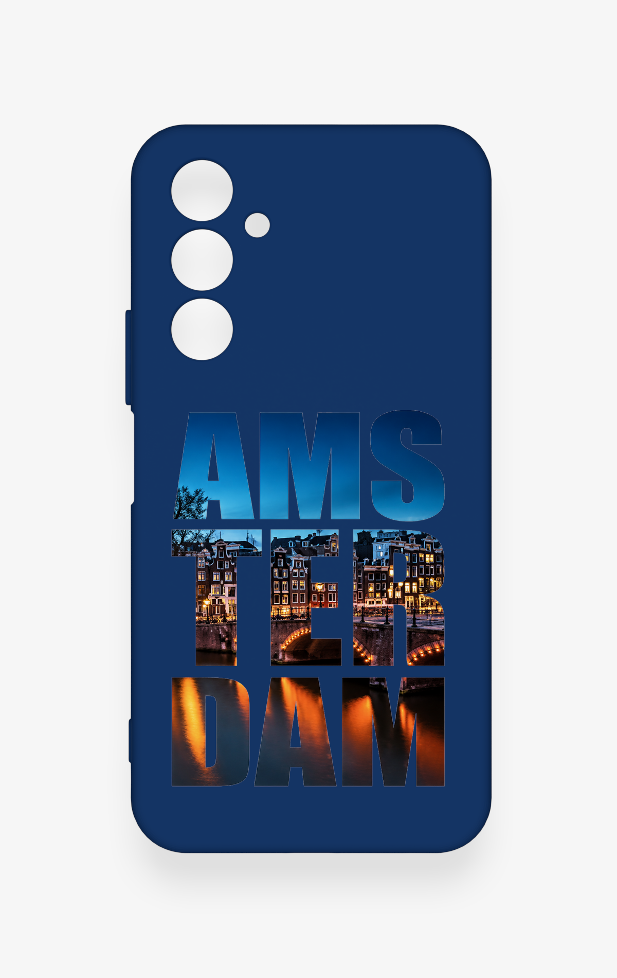 Samsung A54 Uyumlu Amsterdam Desenli Silikon Kılıf