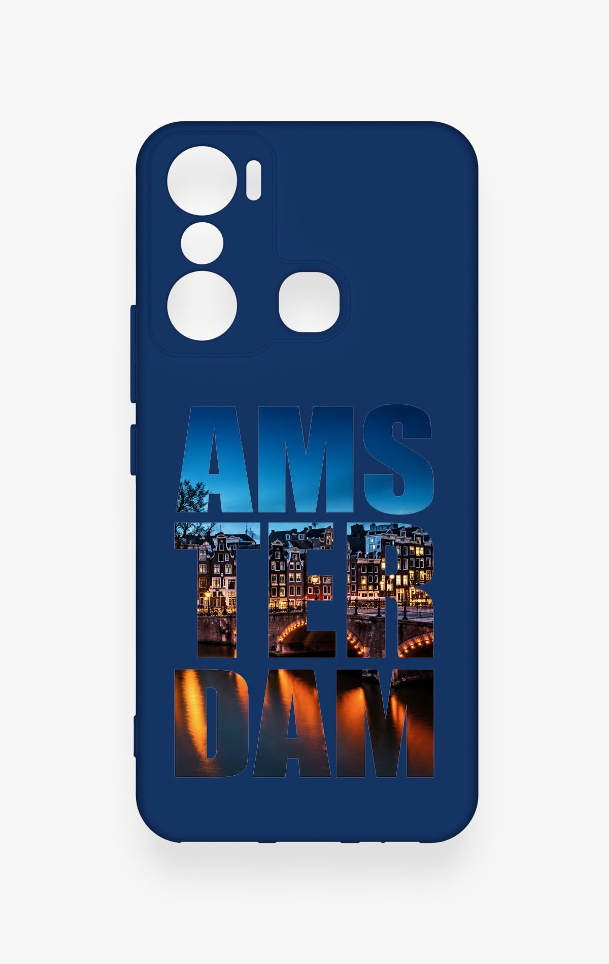 İnfinix Hot 20i Uyumlu Amsterdam Desenli Silikon Kılıf