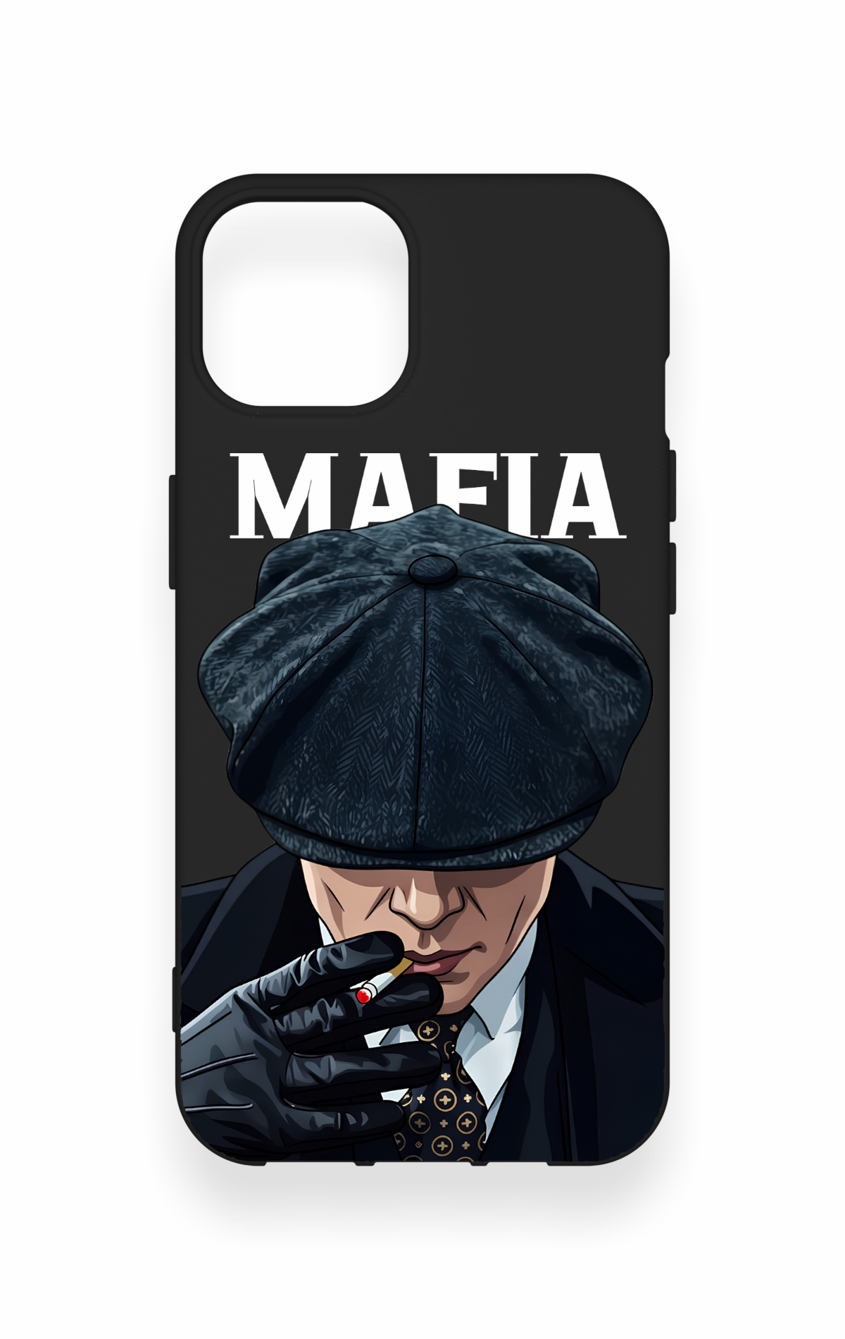 iPhone 13 Uyumlu MAFIA Desenli Silikon Kılıf