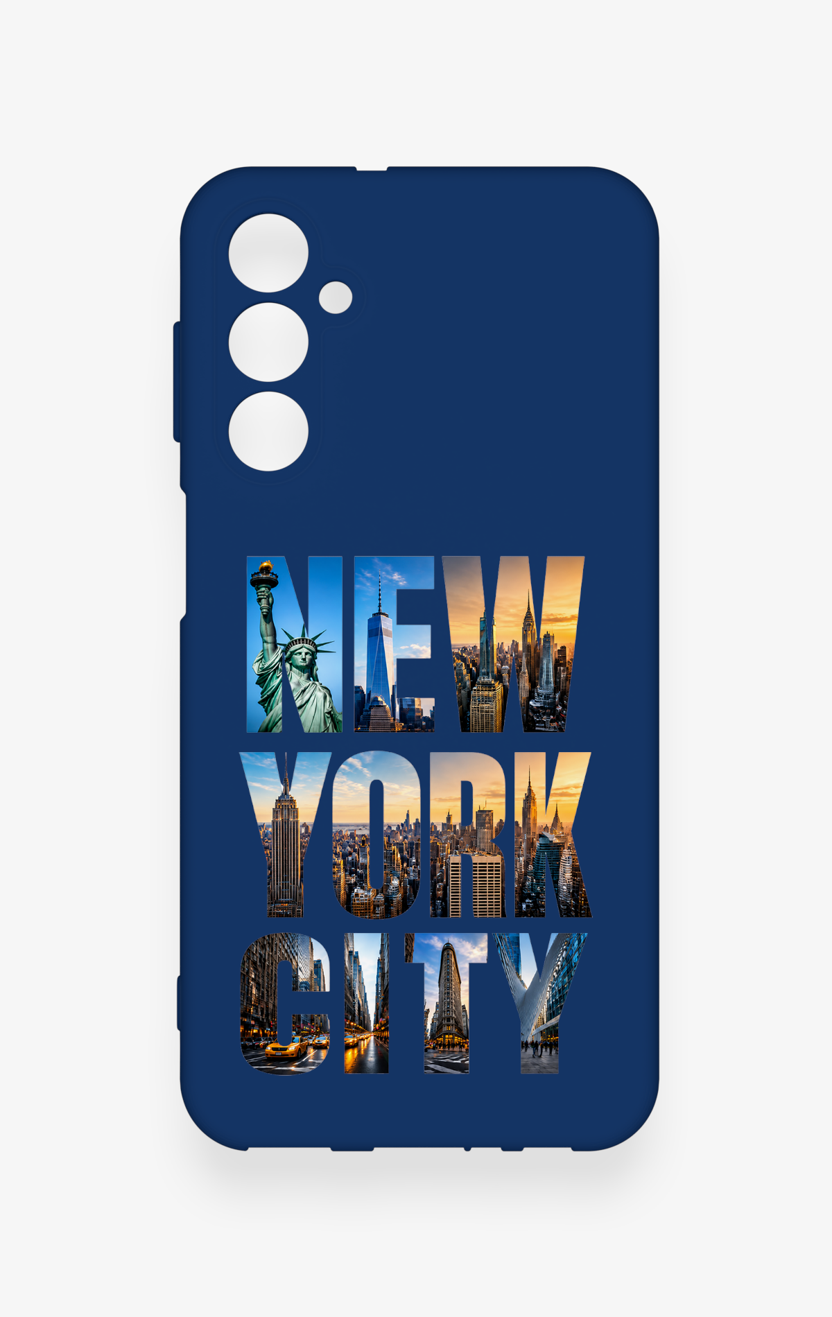 Samsung M34 Uyumlu New York City Desenli Silikon Kılıf
