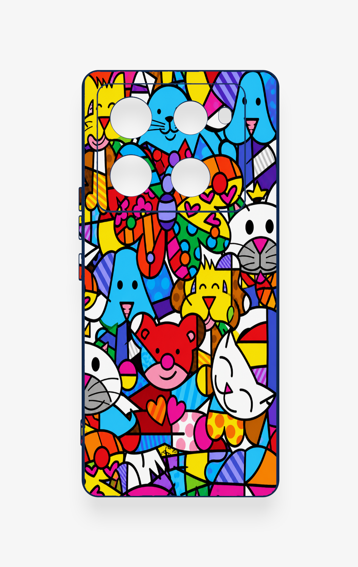 İnfinix Note 40 Pro Uyumlu Britto Garden Desenli Silikon Kılıf