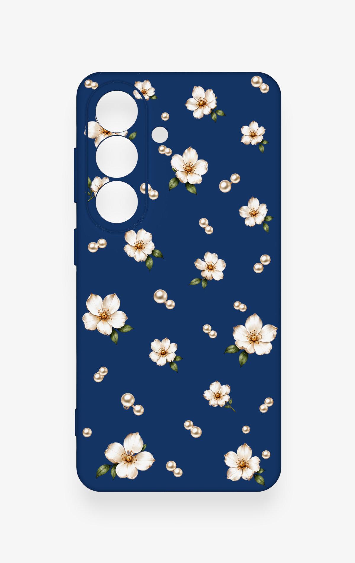 Samsung S26 Uyumlu Papatya İnci Desenli Silikon Kılıf