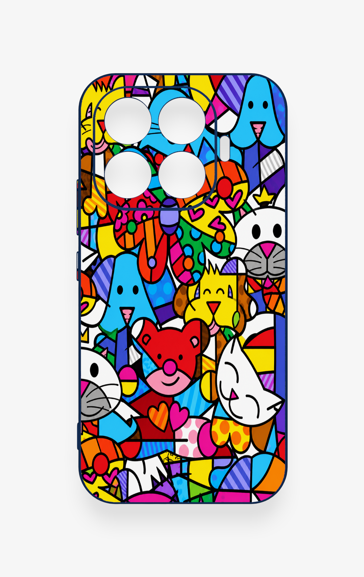 Mi 17T 5G Uyumlu Britto Garden Desenli Silikon Kılıf