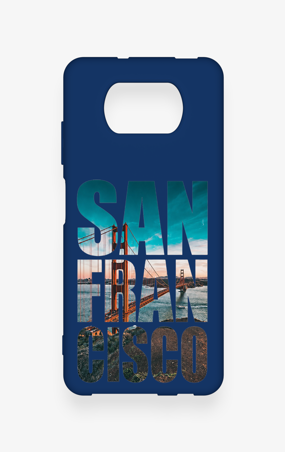 Poco X3 Uyumlu San Francisco Desenli Silikon Kılıf