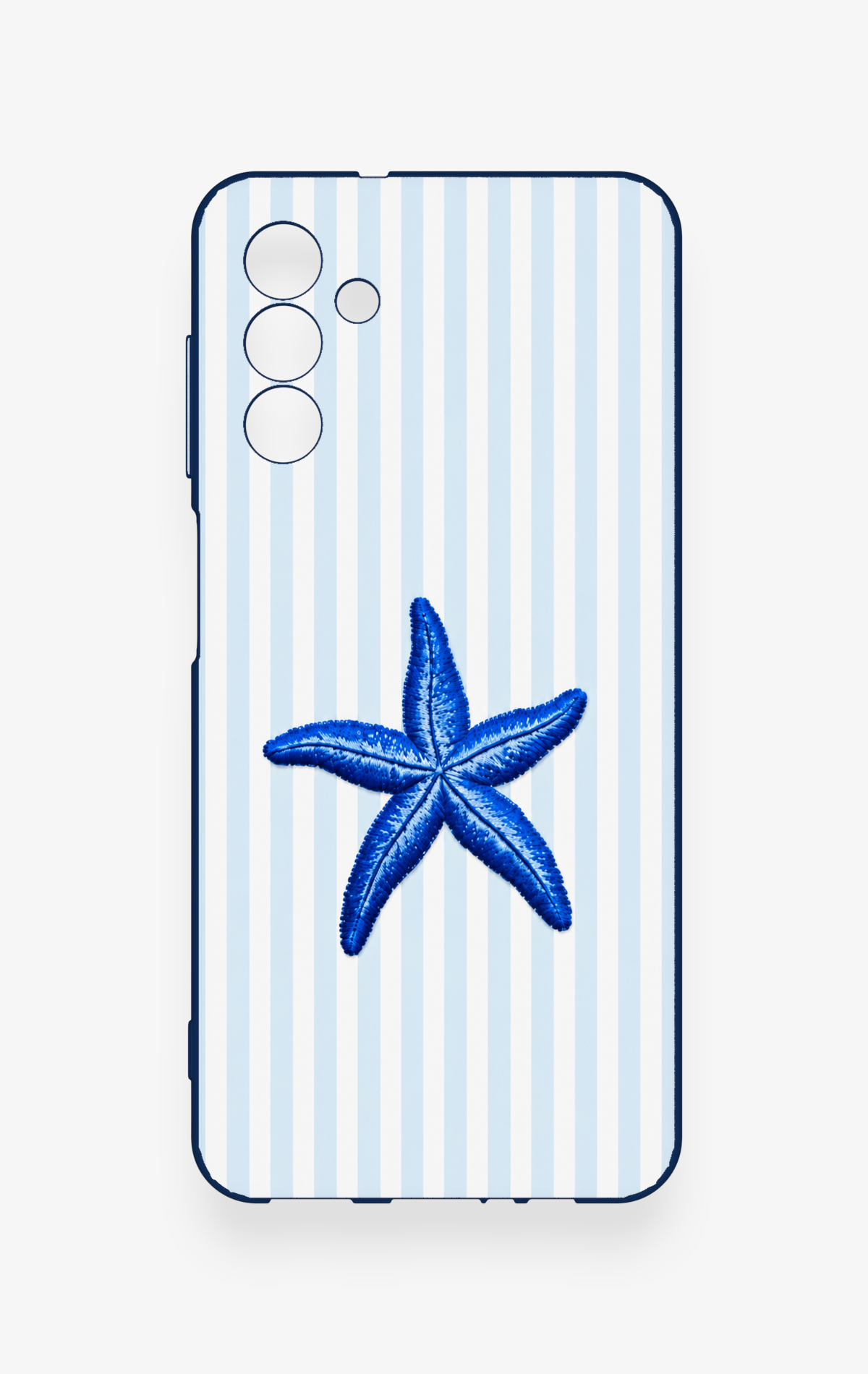 Samsung A04S Uyumlu Mavi Deniz Yıldızı Desenli Silikon Kılıf