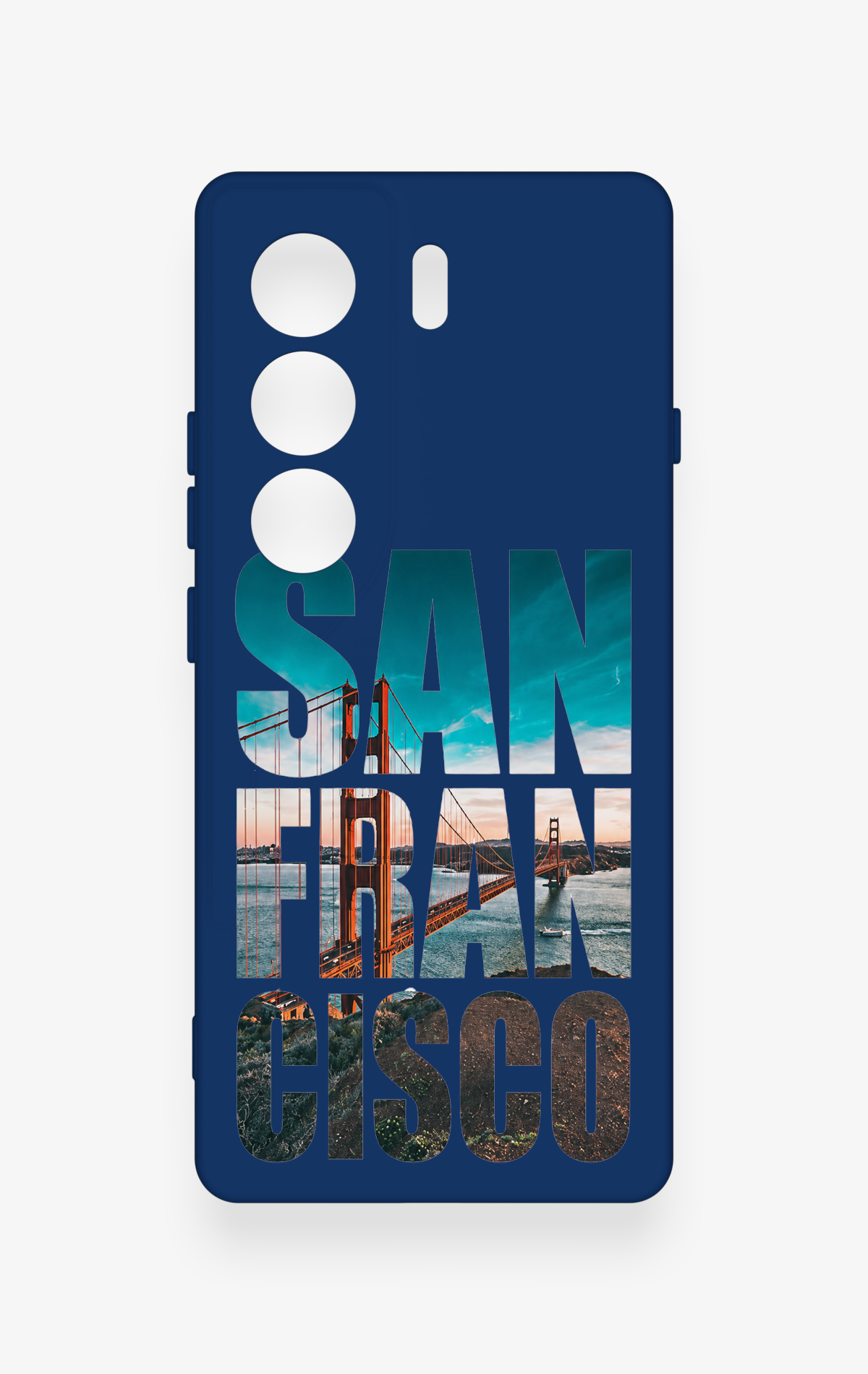 Tecno Camon 40 4G Uyumlu San Francisco Desenli Silikon Kılıf