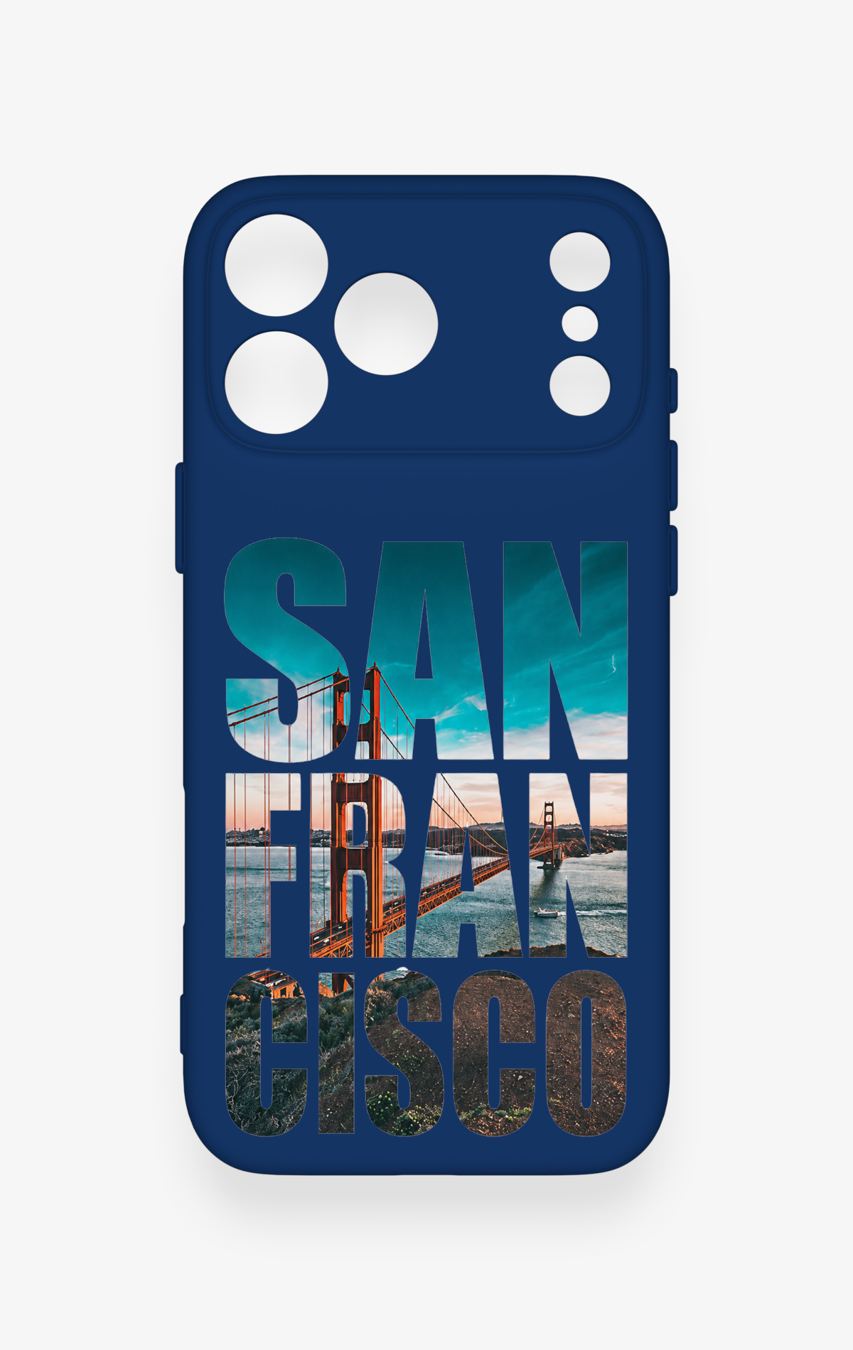 iPhone 17 Pro Max Uyumlu San Francisco Desenli Silikon Kılıf