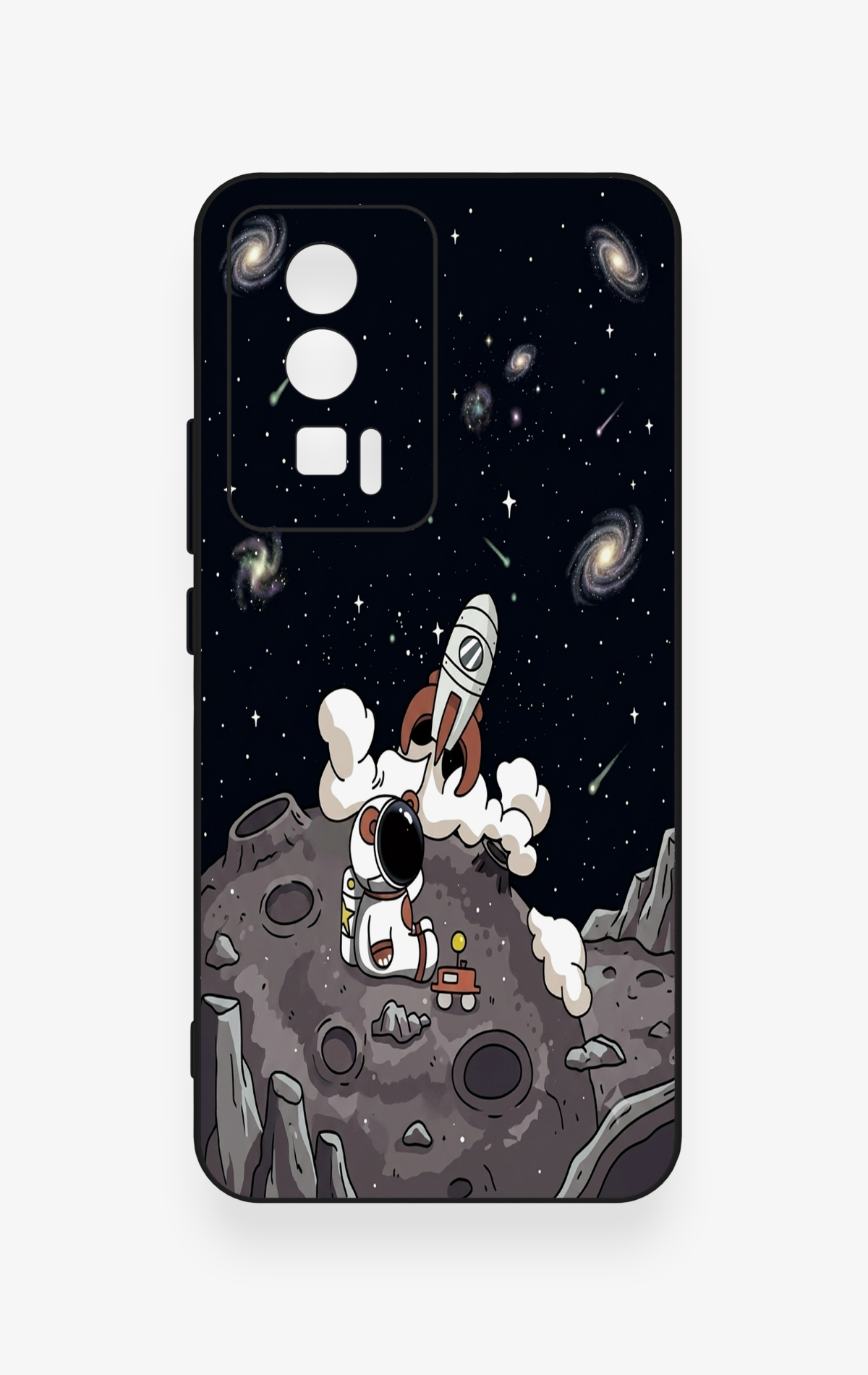 Poco F5 Pro Uyumlu Uzay Astronot Desenli Silikon Kılıf