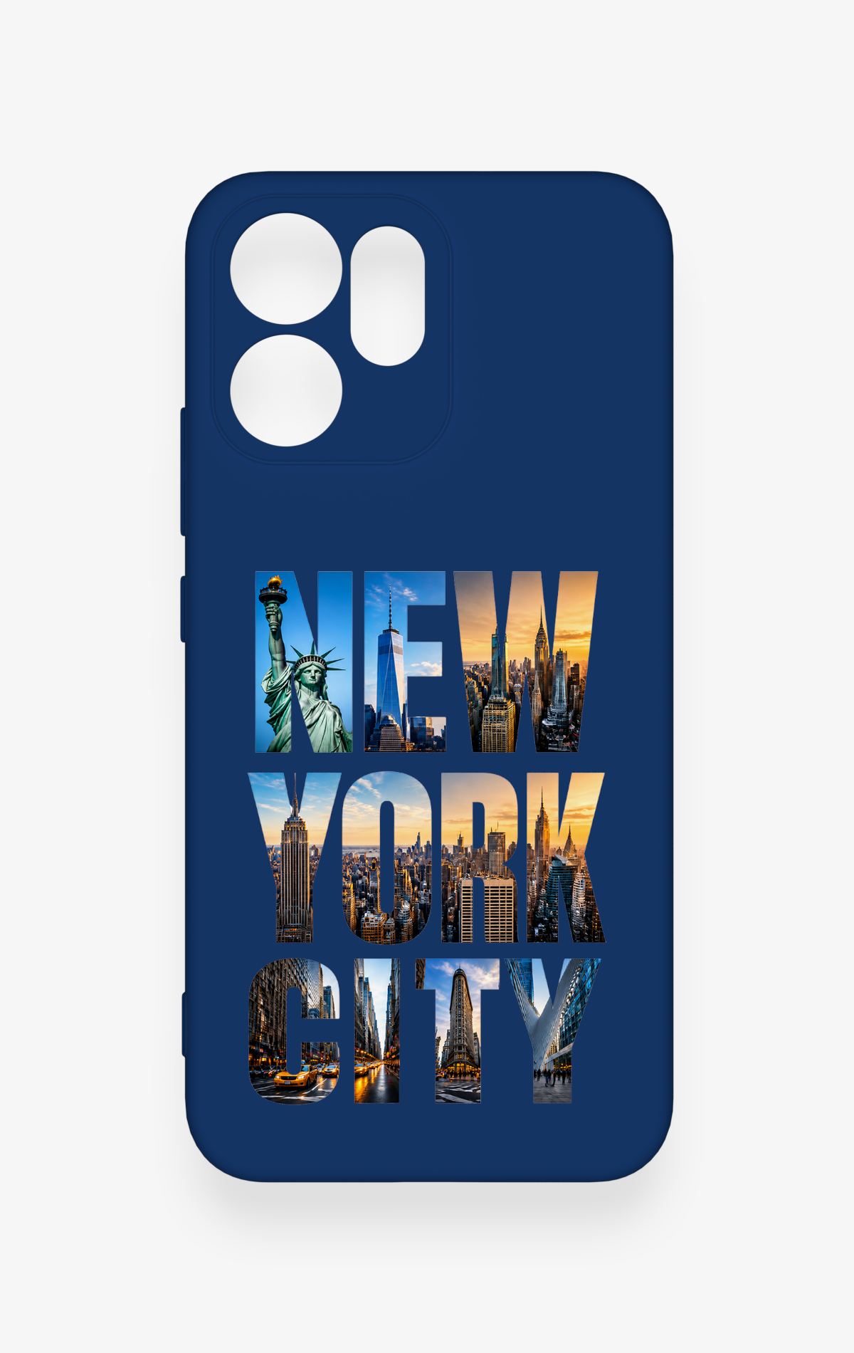 Oppo Reno 14F Uyumlu New York City Desenli Silikon Kılıf
