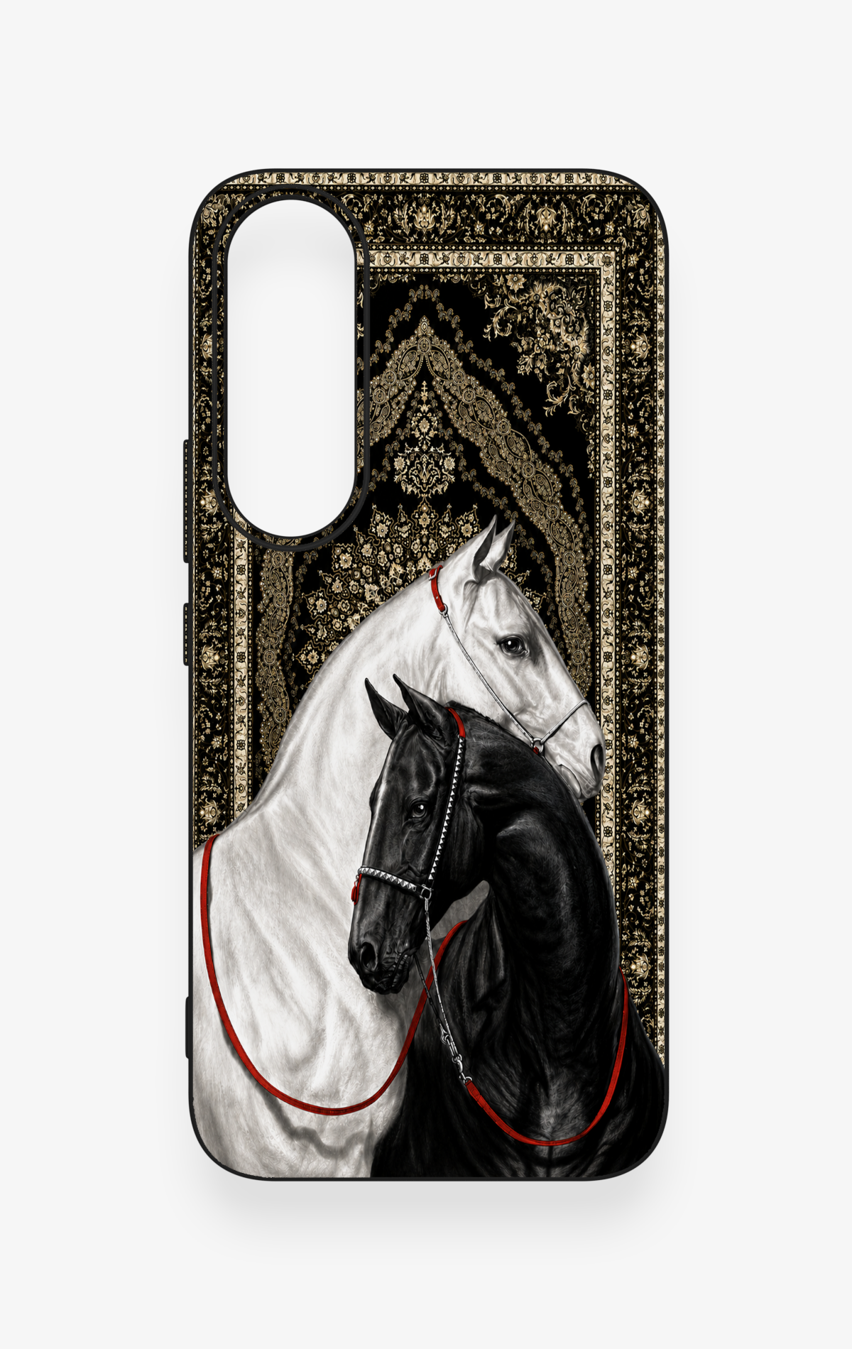 Vivo V70 FE 5G Uyumlu Asil Sevgili Atlar Desenli Silikon Kılıf
