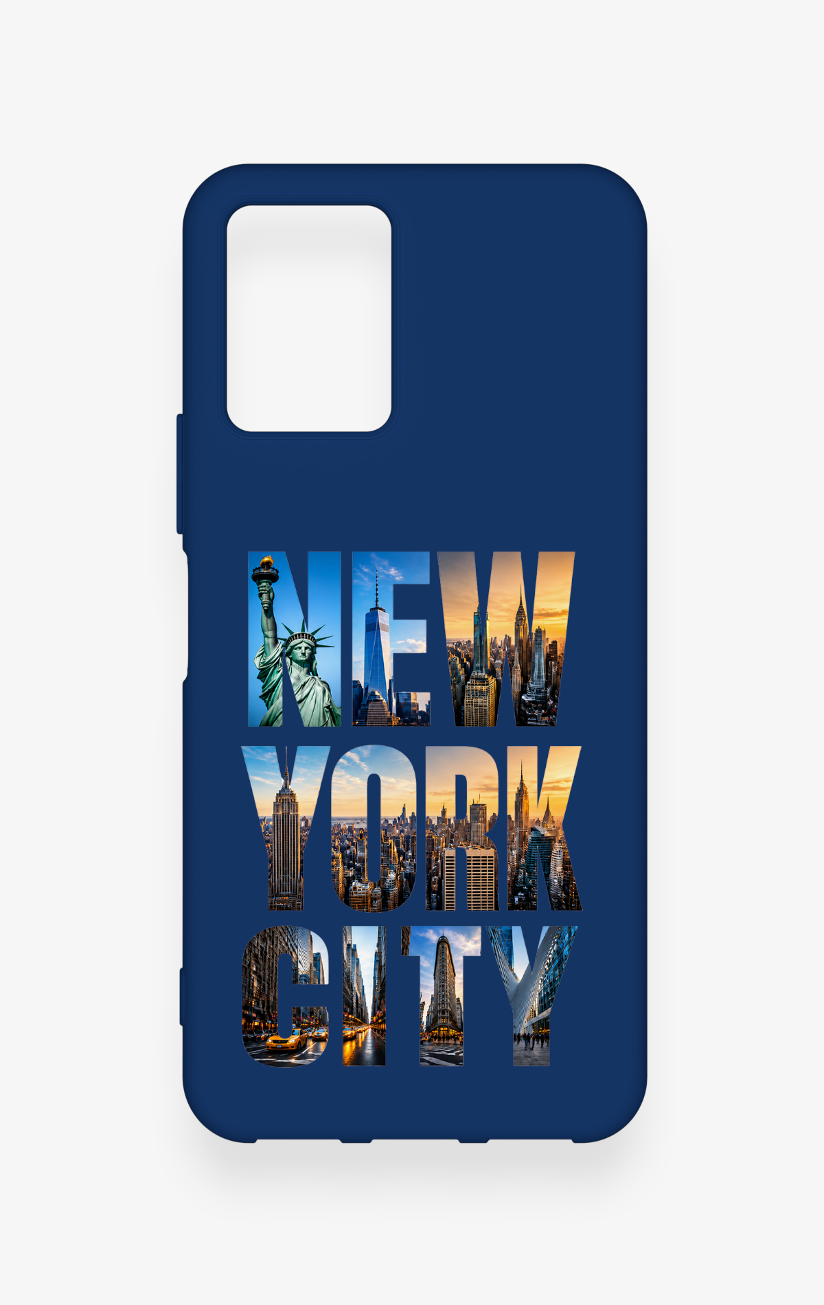 Vivo Y33S Uyumlu New York City Desenli Silikon Kılıf