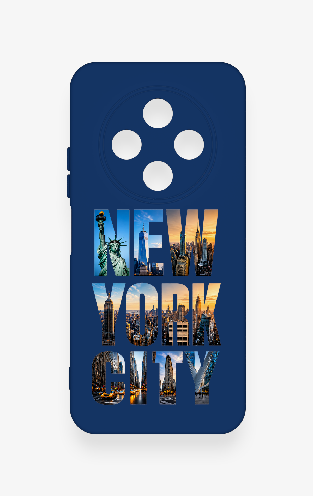 Tecno Spark 30C Uyumlu New York City Desenli Silikon Kılıf