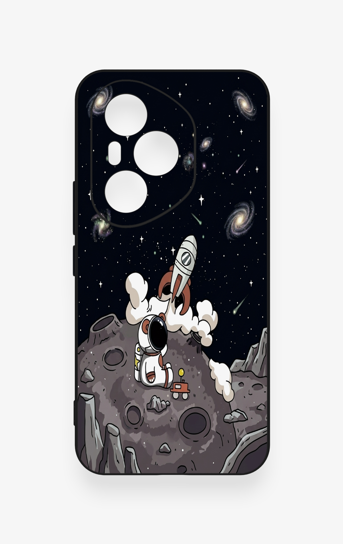 Honor 400 Pro Uyumlu Uzay Astronot Desenli Silikon Kılıf