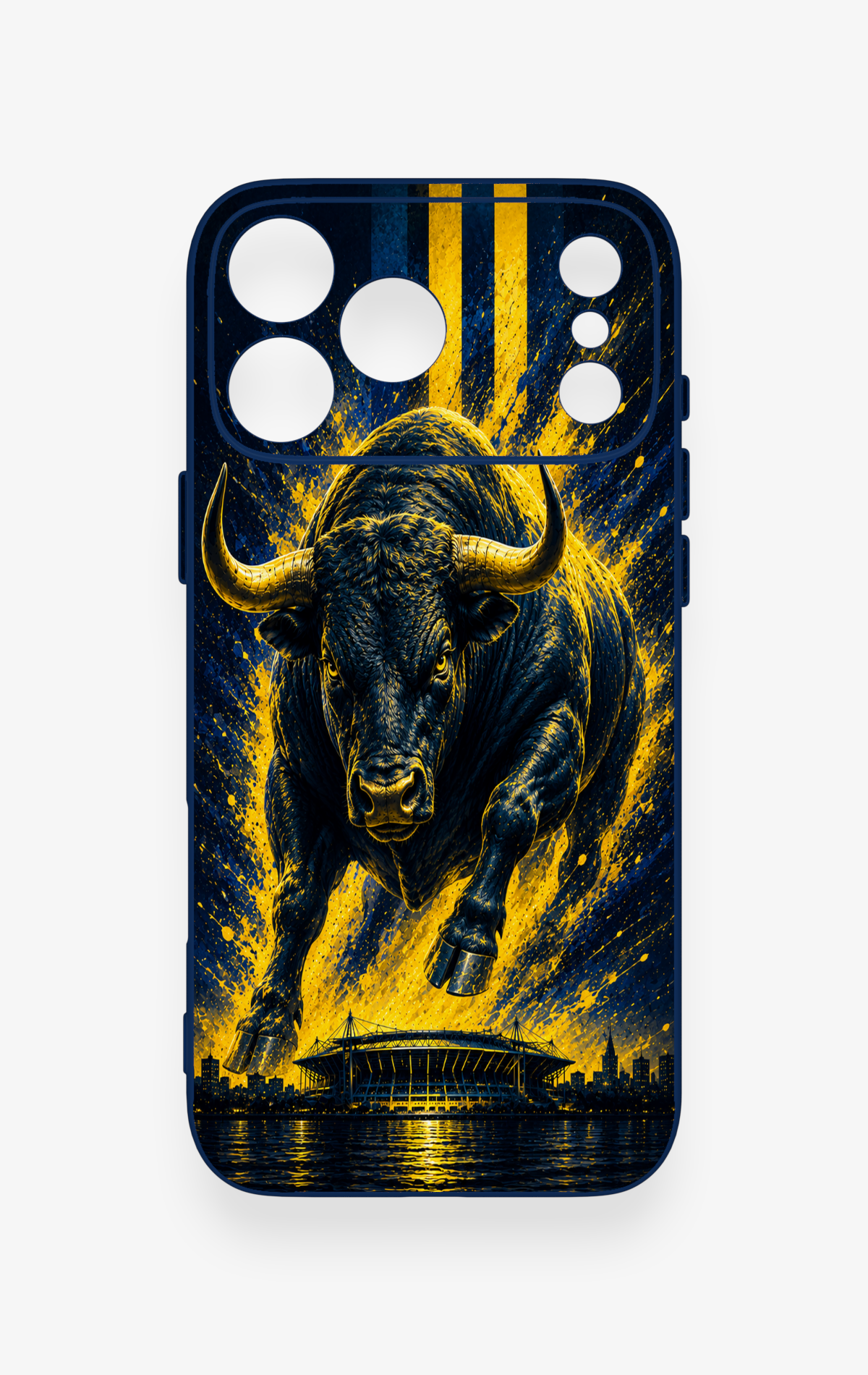 iPhone 17 Pro Max Uyumlu Kadiköy Boğası Desenli Silikon Kılıf