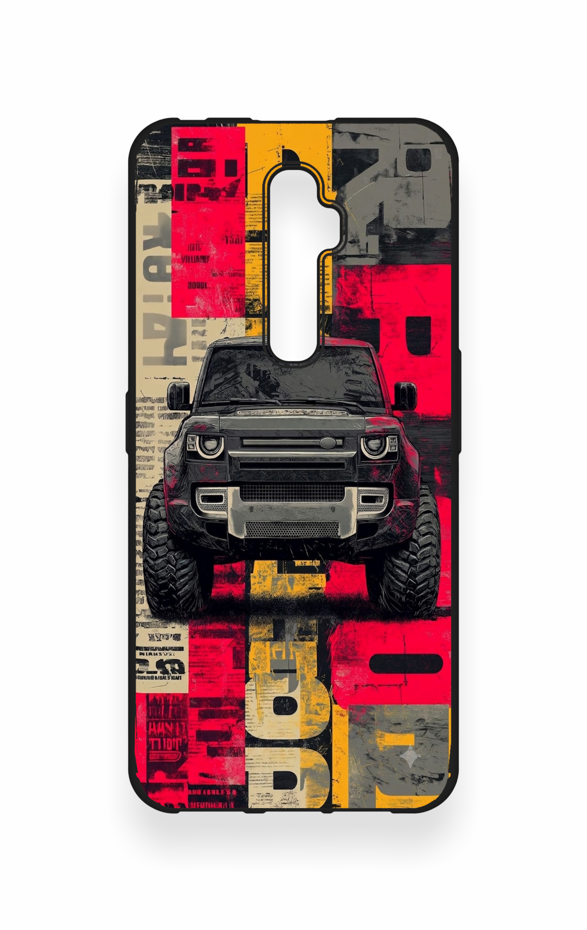 Oppo Reno 2Z Uyumlu Defender Truck Desenli Silikon Kılıf
