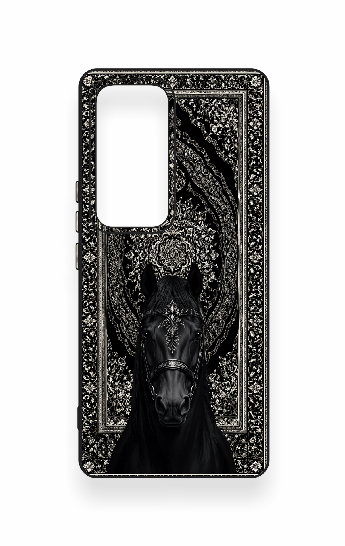 Vivo V30 Uyumlu Etnik At Figürü Desenli Silikon Kılıf