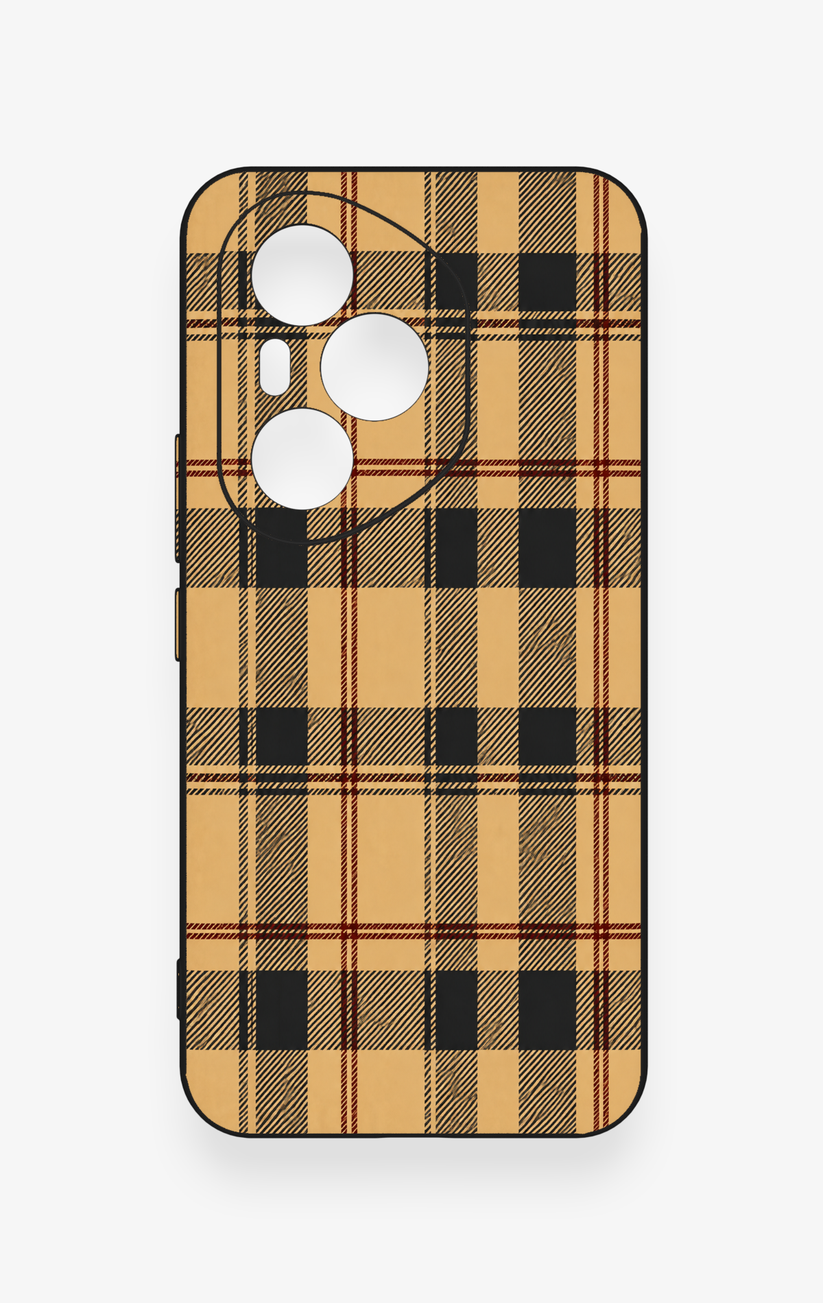 Honor 400 Pro Uyumlu Burberry Ekose Desenli Silikon Kılıf