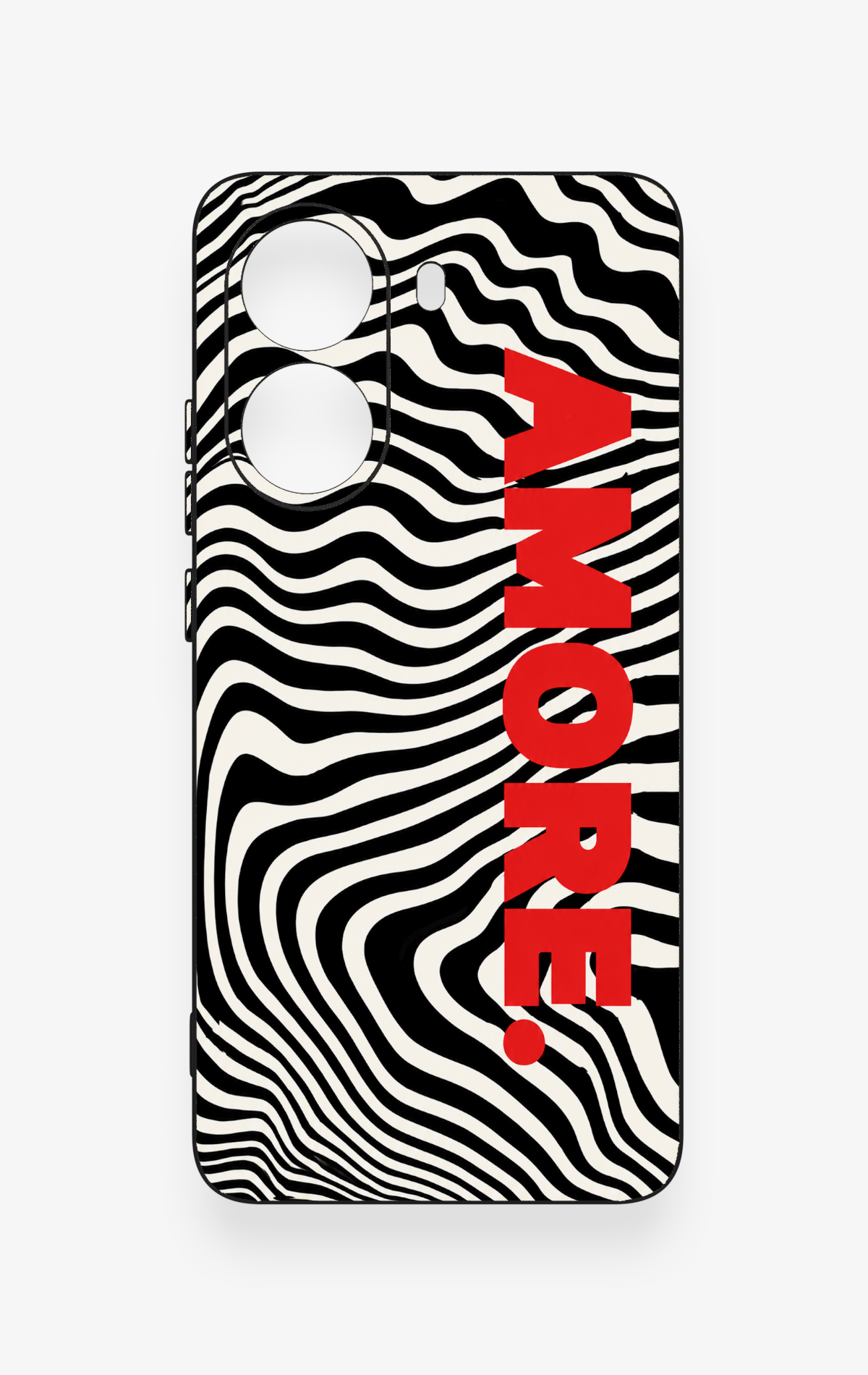 Poco X7 Pro Uyumlu Zebra Amore Desenli Silikon Kılıf