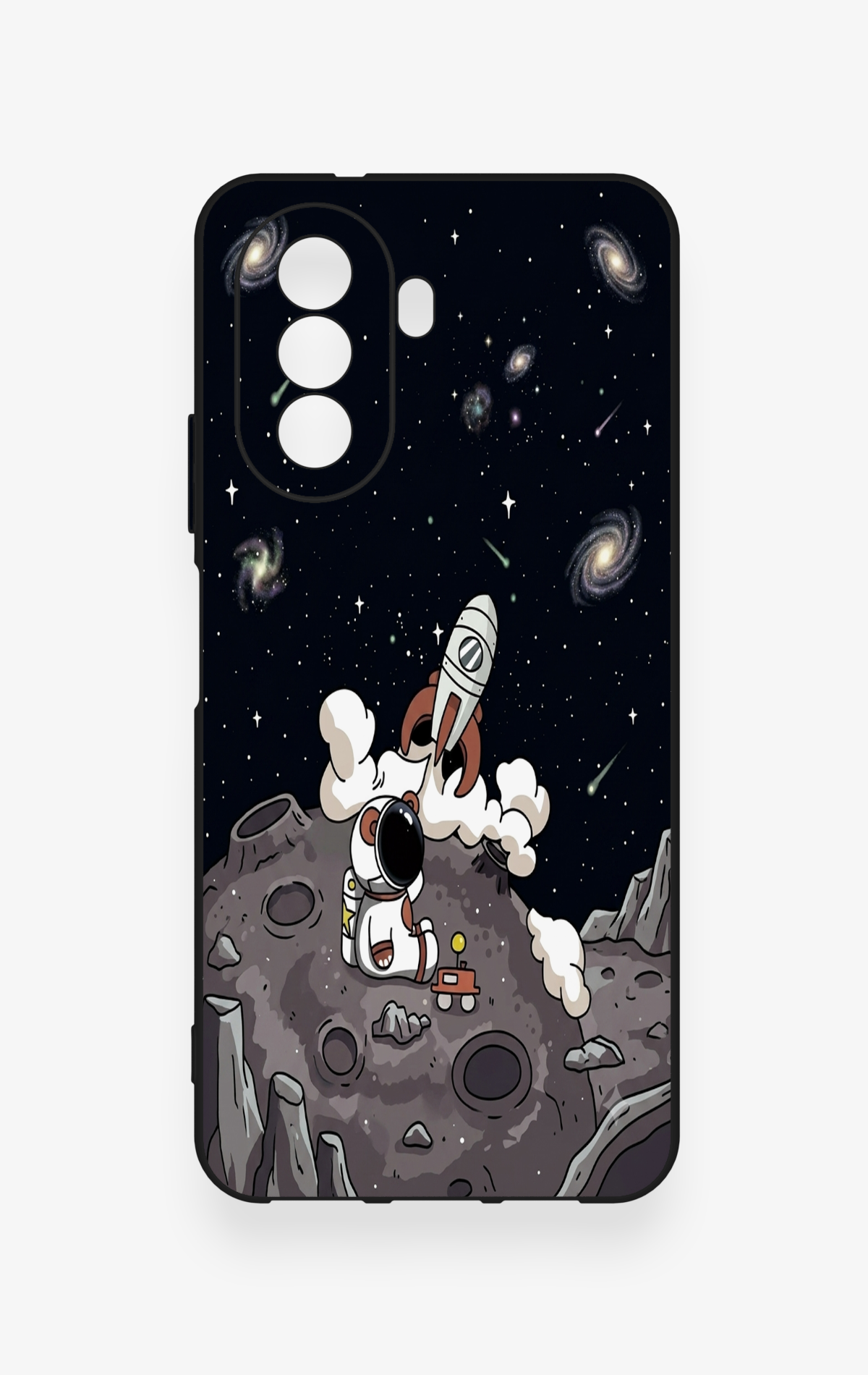 Huawei Nova Y70 Uyumlu Uzay Astronot Desenli Silikon Kılıf
