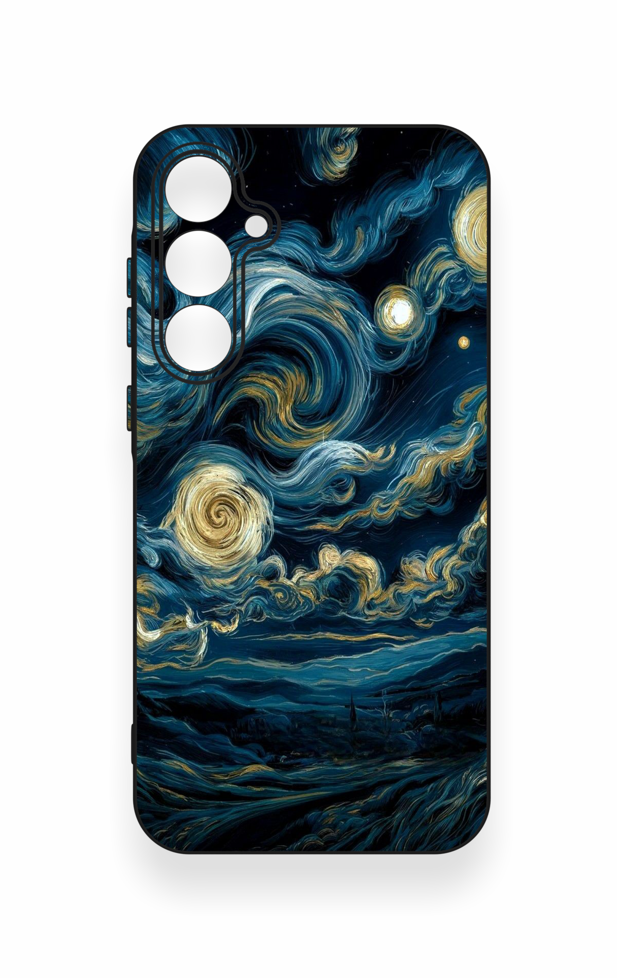 Samsung A35 Uyumlu Yıldızlı Gece Desenli Silikon Kılıf