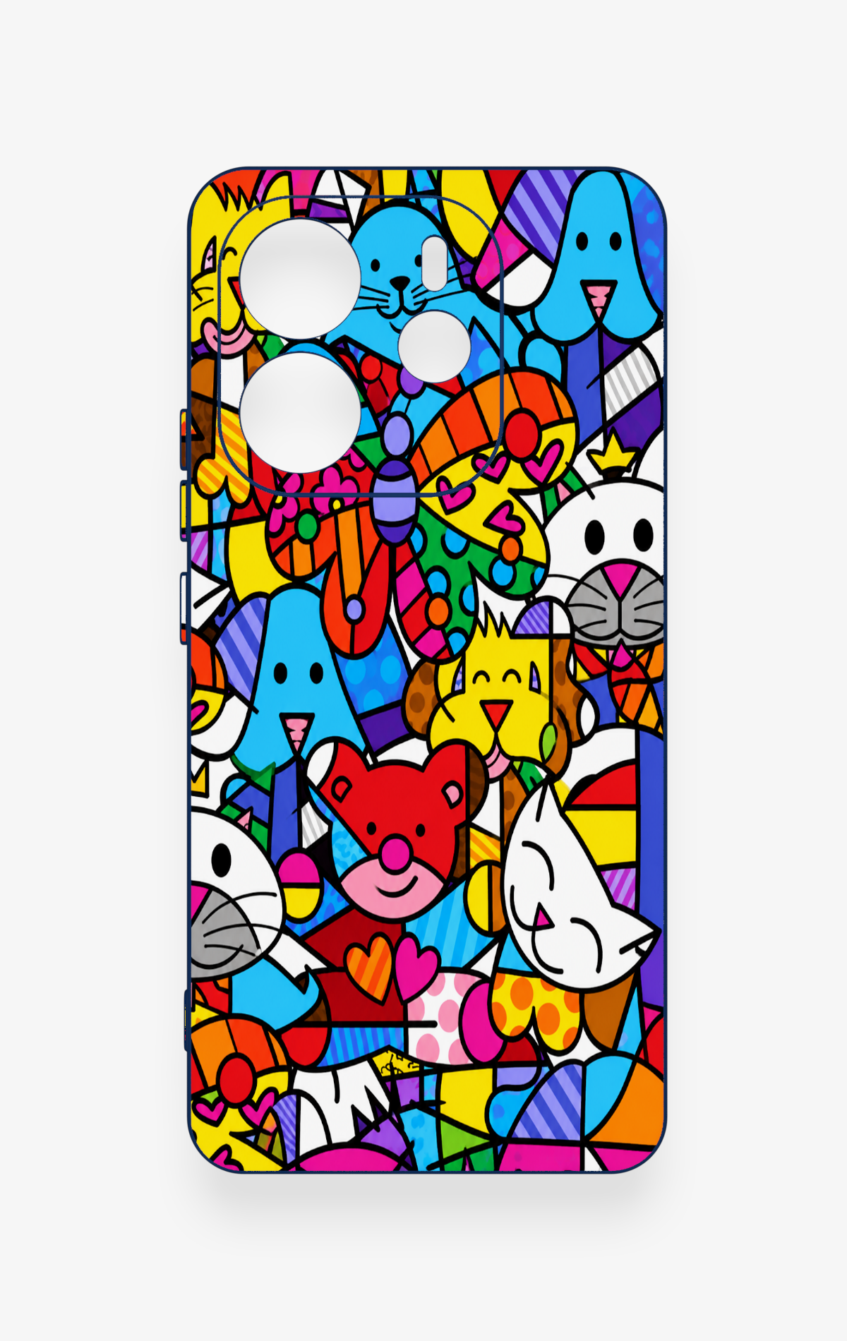 Redmi Note 14 4G Uyumlu Britto Garden Desenli Silikon Kılıf